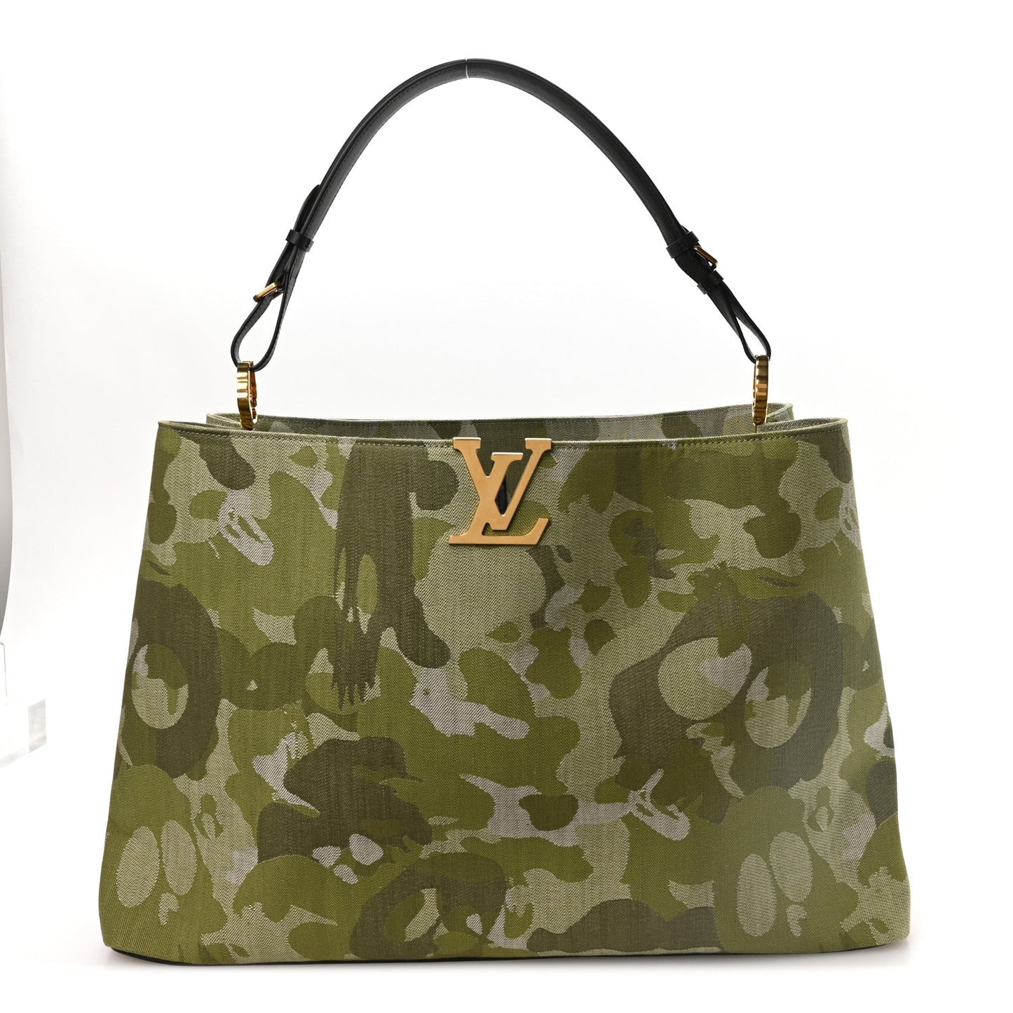 LV X TM Washed Denim Artycapucines Camouflage XXXL Khaki
