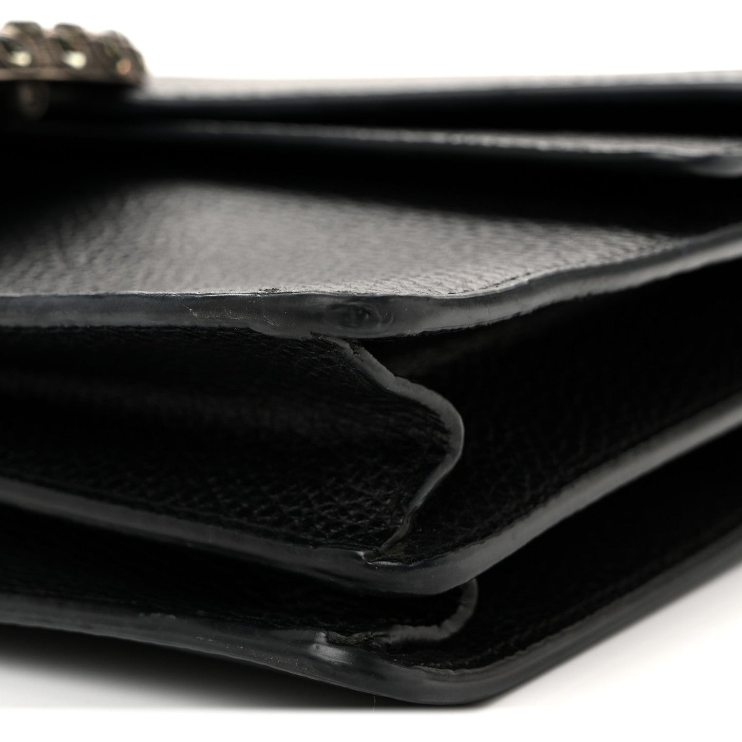 Pebbled Calfskin Small Dionysus Shoulder Bag Black