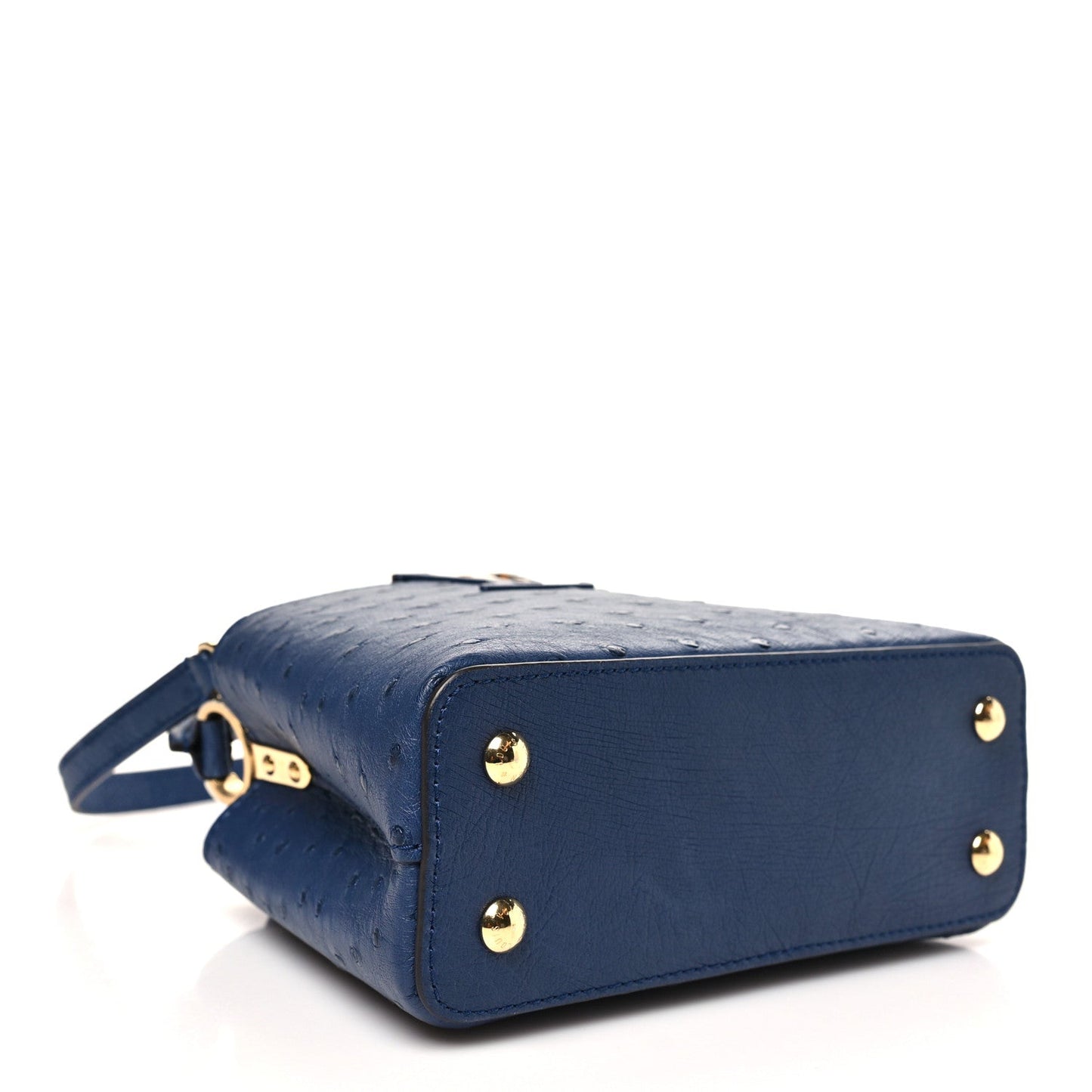 Ostrich Capucines Mini Indigo