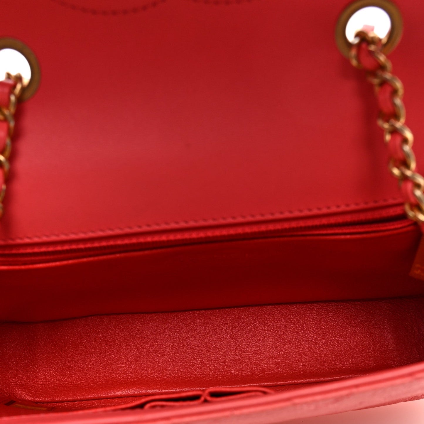 Caviar Quilted Small CC Filigree Flap Coral