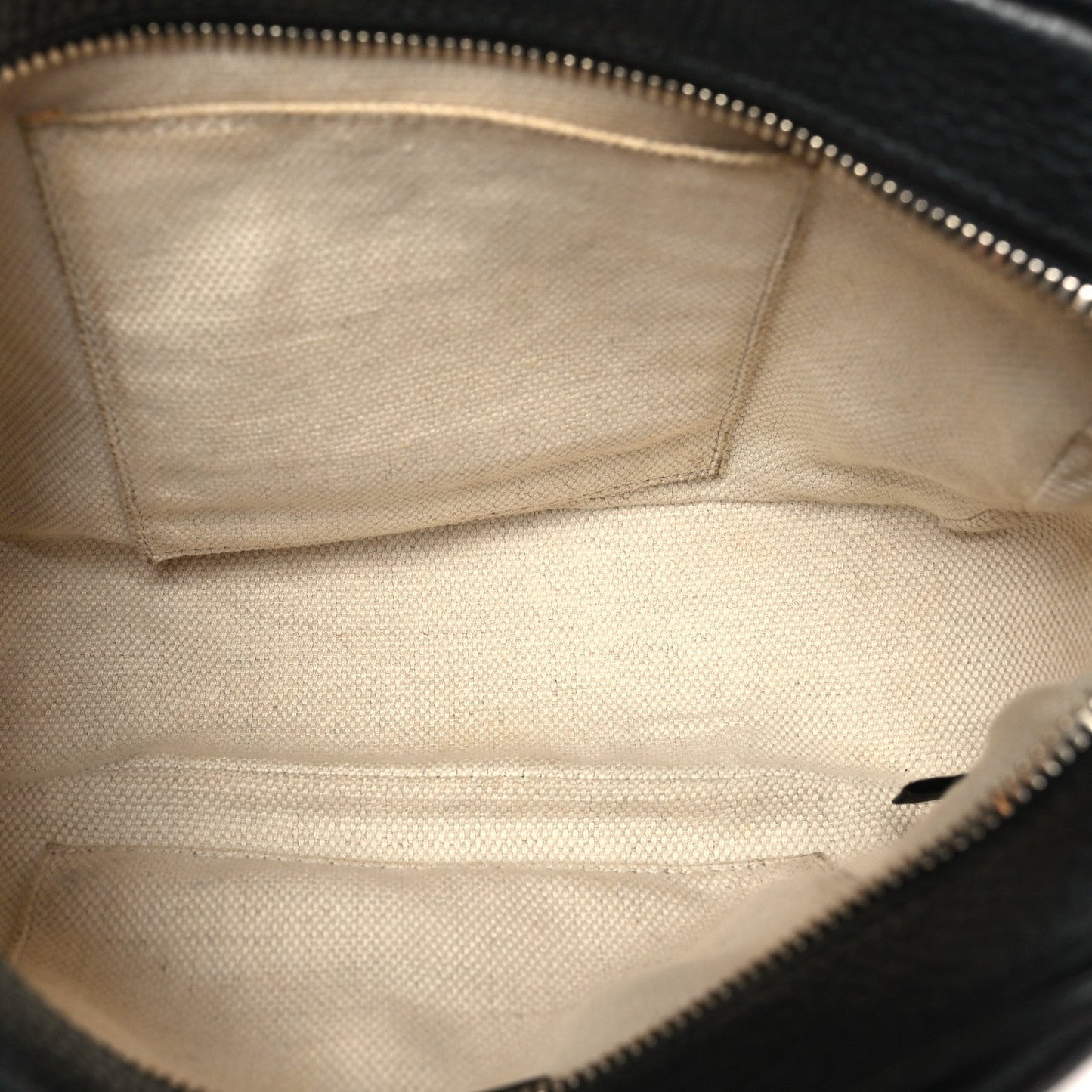 Pebbled Calfskin Small Soho Disco Bag Black