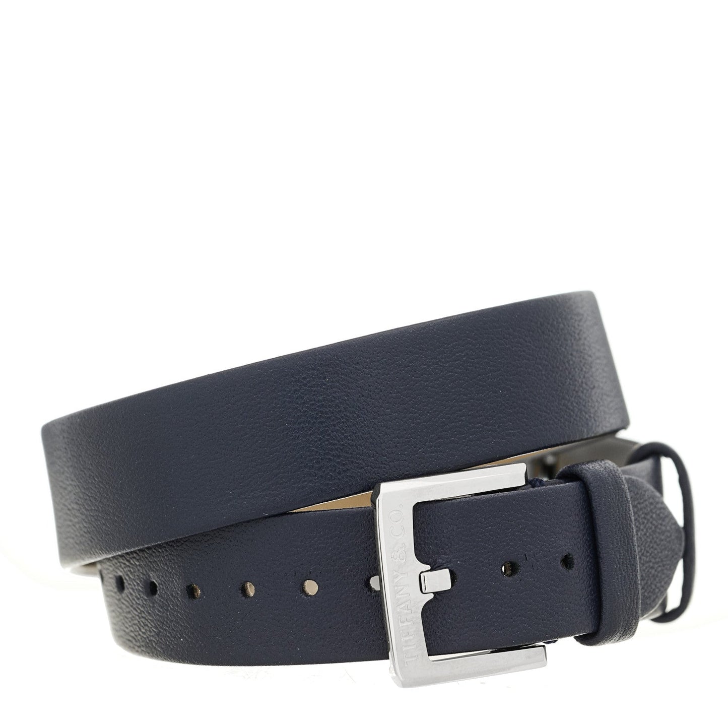 Stainless Steel Calfskin 22mm East West Quartz Watch Blue