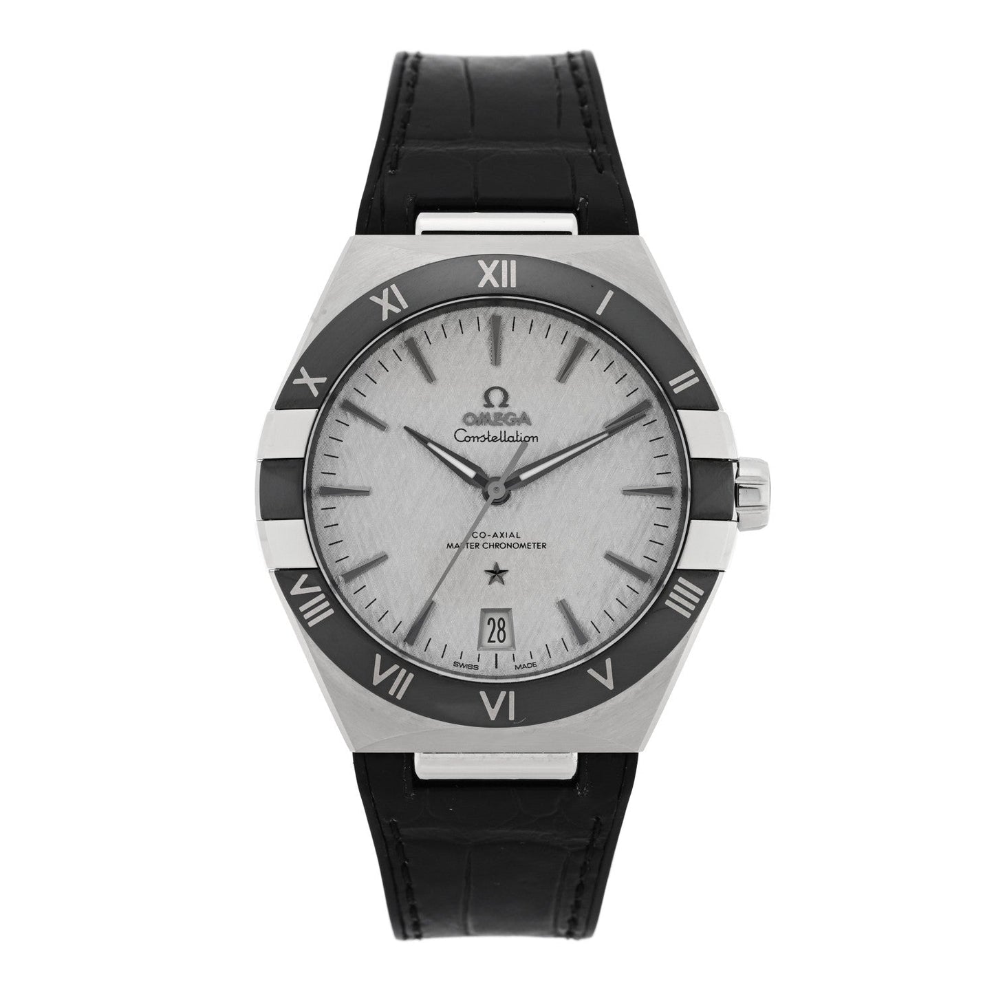 Stainless Steel Alligator 41mm Constellation Co-axial Master Chronometer Automatic Watch Grey 131.33.41.21.06.001