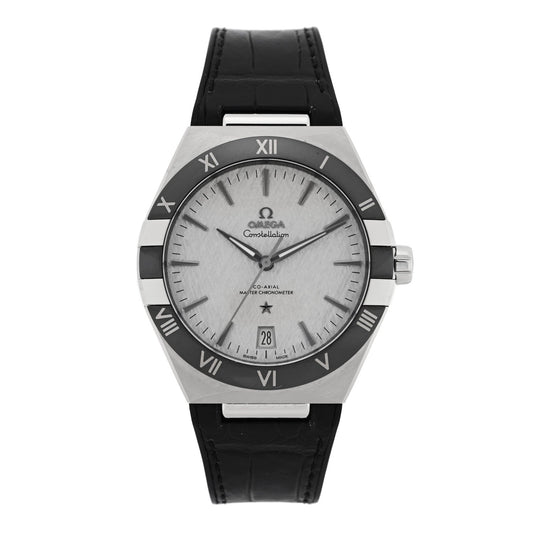 Stainless Steel Alligator 41mm Constellation Co-axial Master Chronometer Automatic Watch Grey 131.33.41.21.06.001
