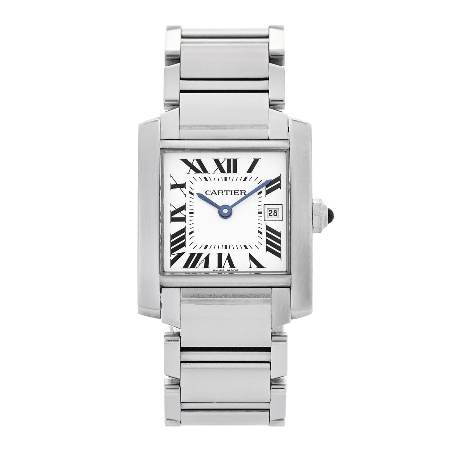 Stainless Steel 25mm Tank Francaise Quartz Watch