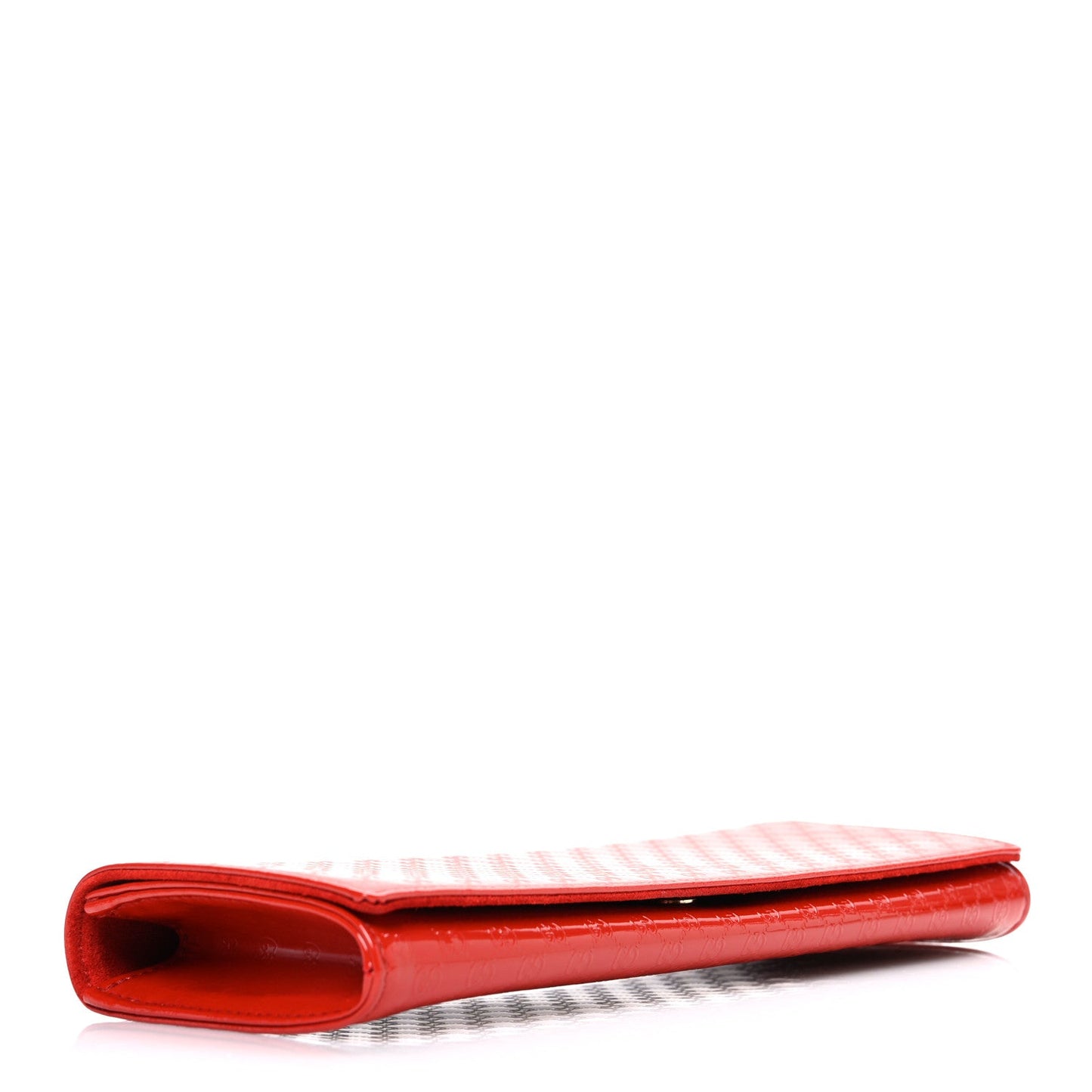 Patent Microguccissima Small Broadway Clutch Red