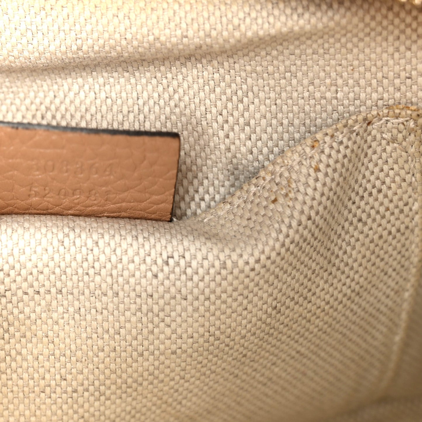 Pebbled Calfskin Small Soho Disco Bag Rose Beige
