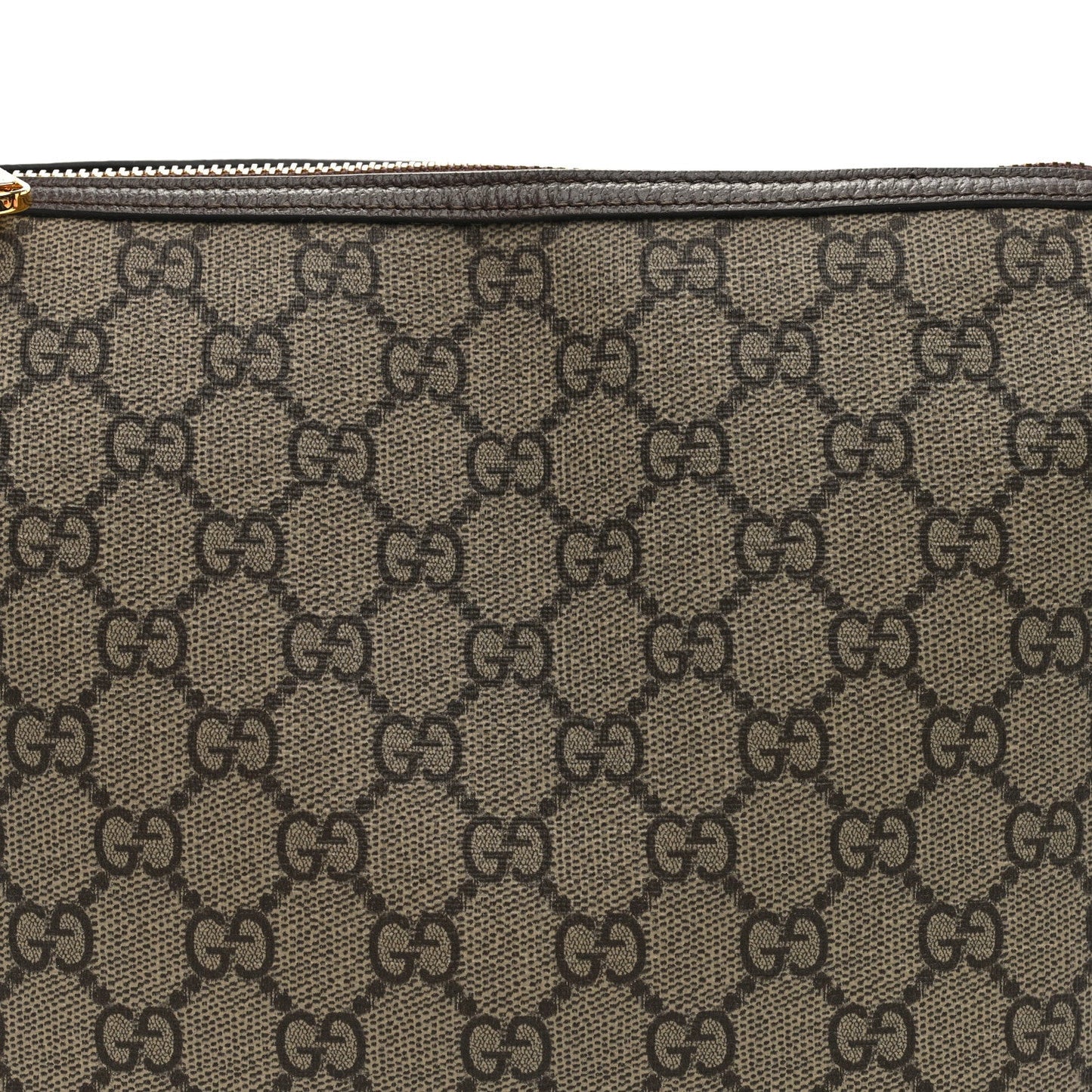 GG Supreme Monogram Textured Calfskin Web Super Mini Ophidia Shoulder Bag Beige Ebony New Acero
