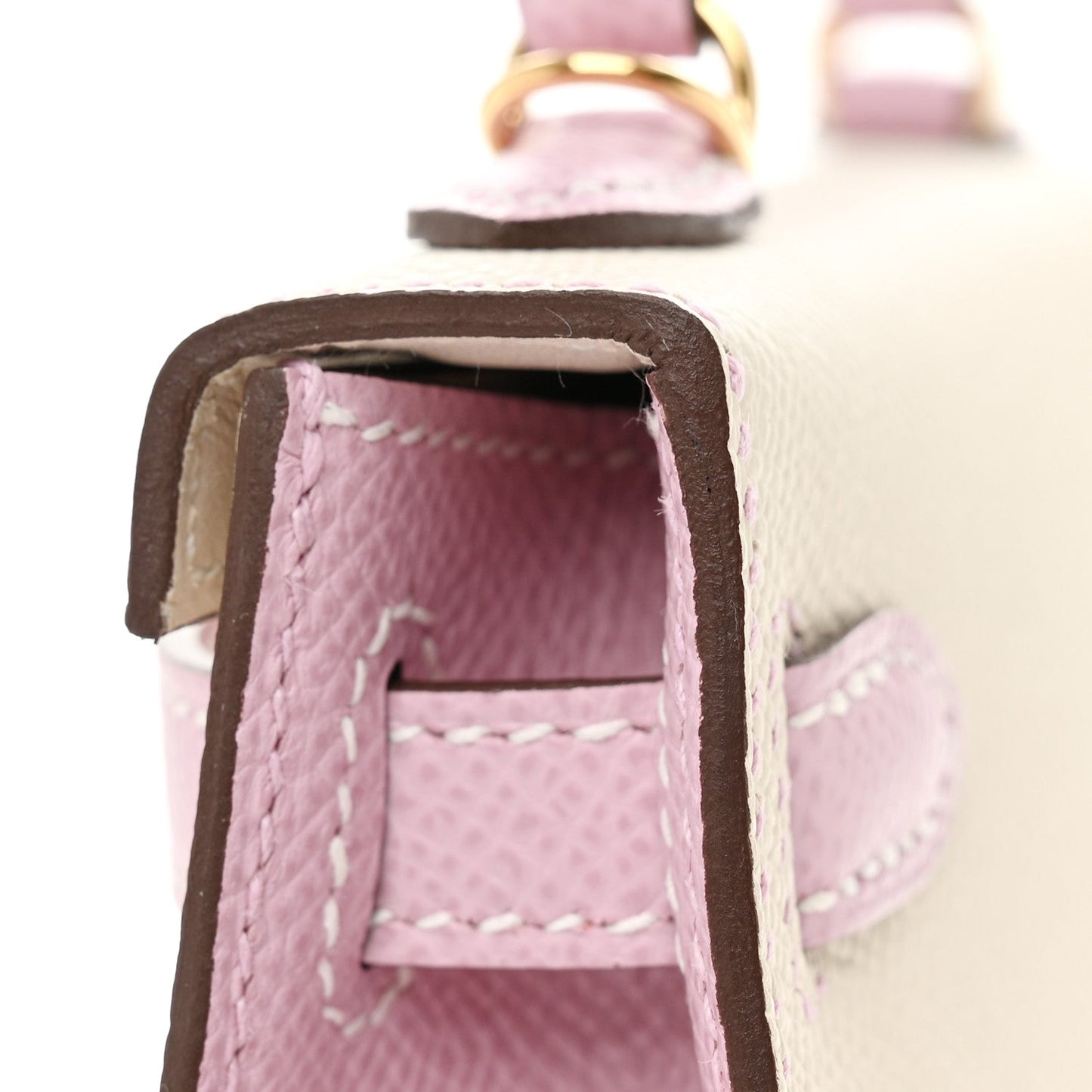 Epsom Horseshoe Mini Kelly Sellier 20 Craie Mauve Sylvestre
