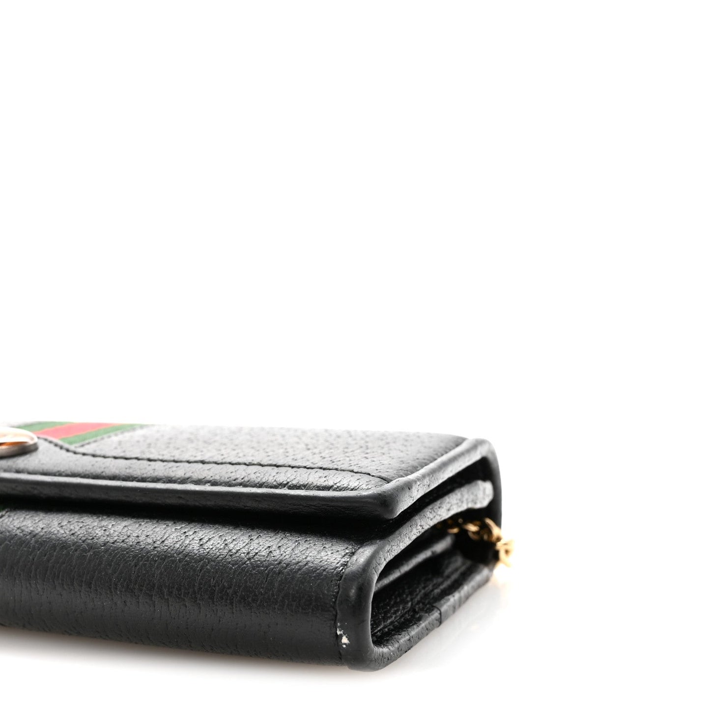 Dollar Calfskin Web Ophidia Wallet On Chain Black