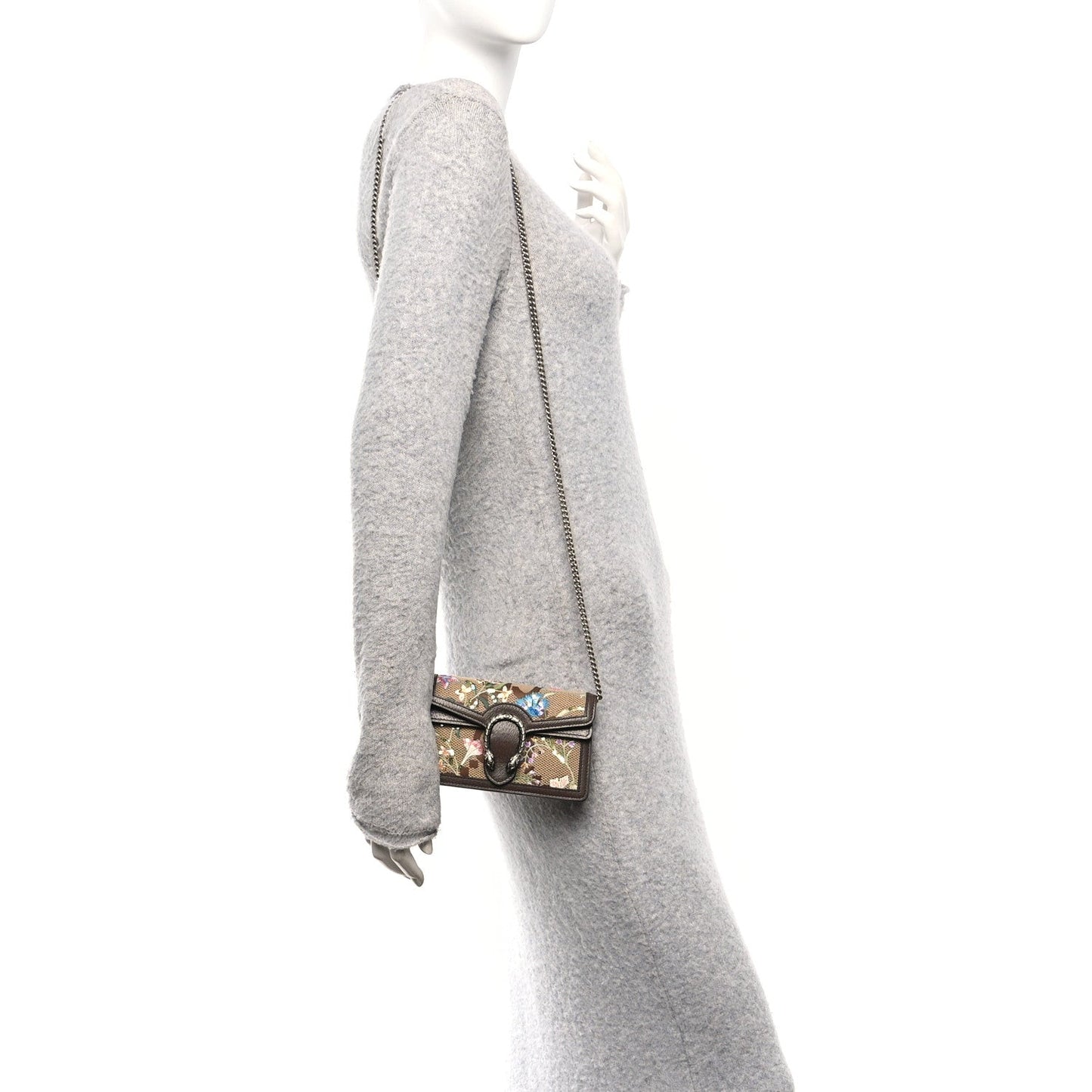 Monogram Jumbo GG Textured Dollar Calfskin Embroidered Super Mini Dionysus Shoulder Bag Camel Ebony New Acero Multicolor