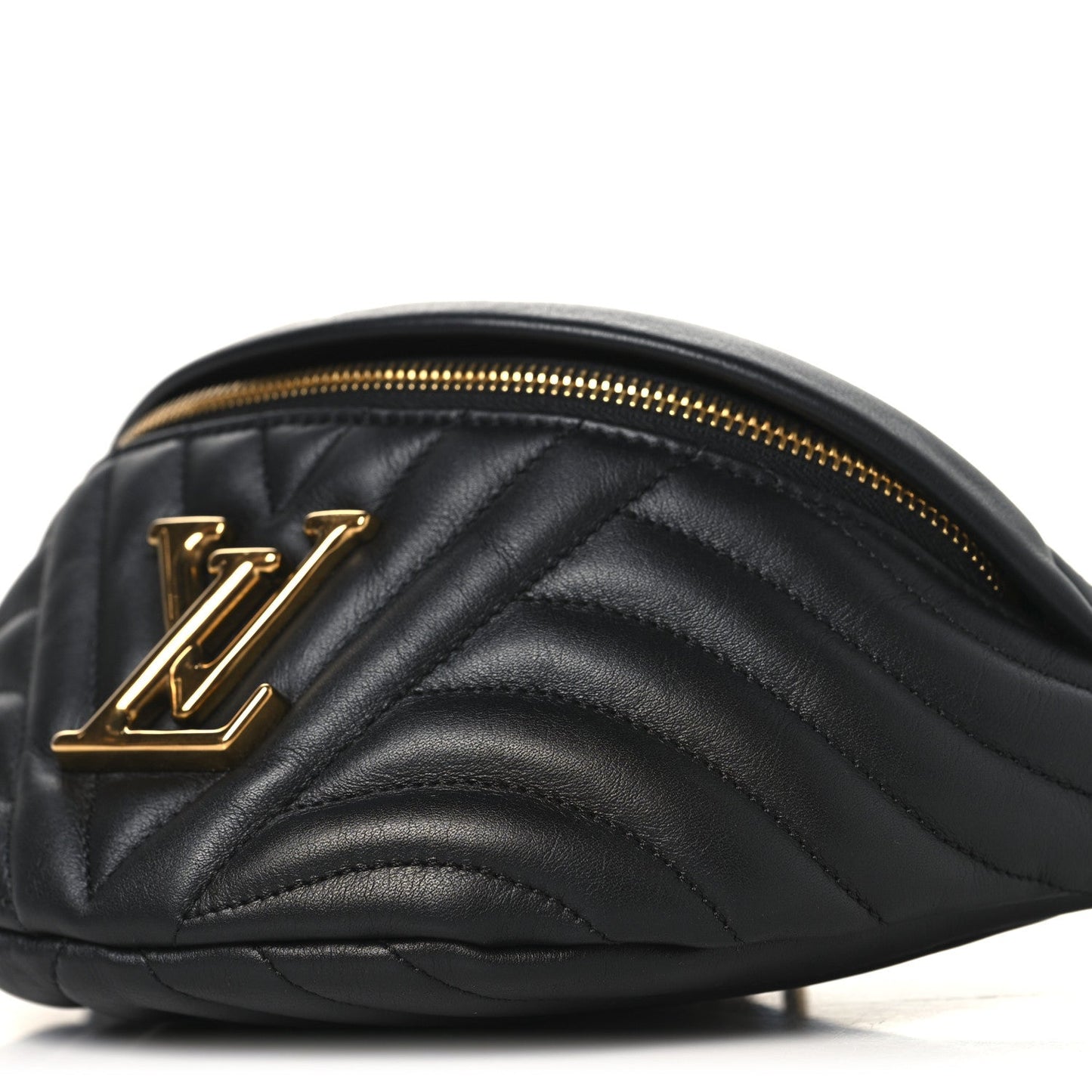Calfskin Quilted New Wave Bumbag Black