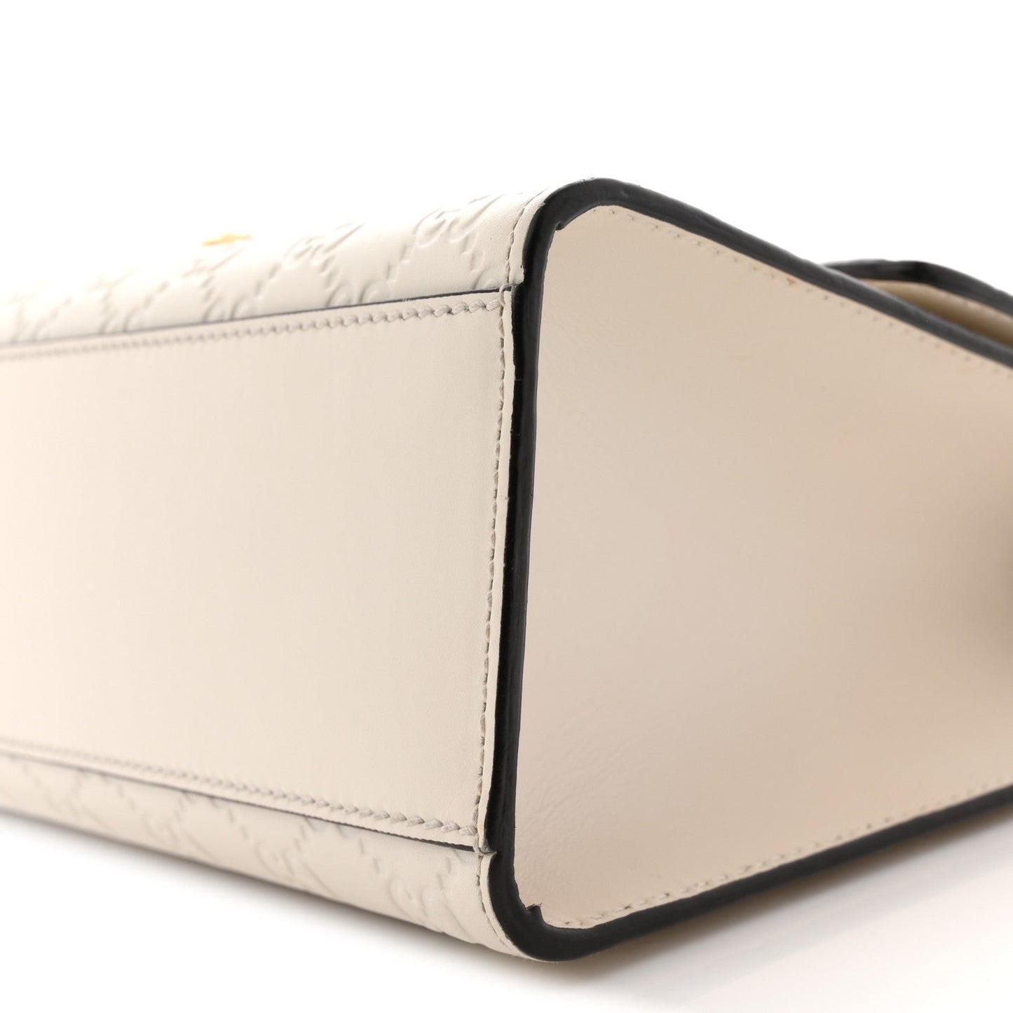 Guccissima Medium Padlock Shoulder Bag Mystic White