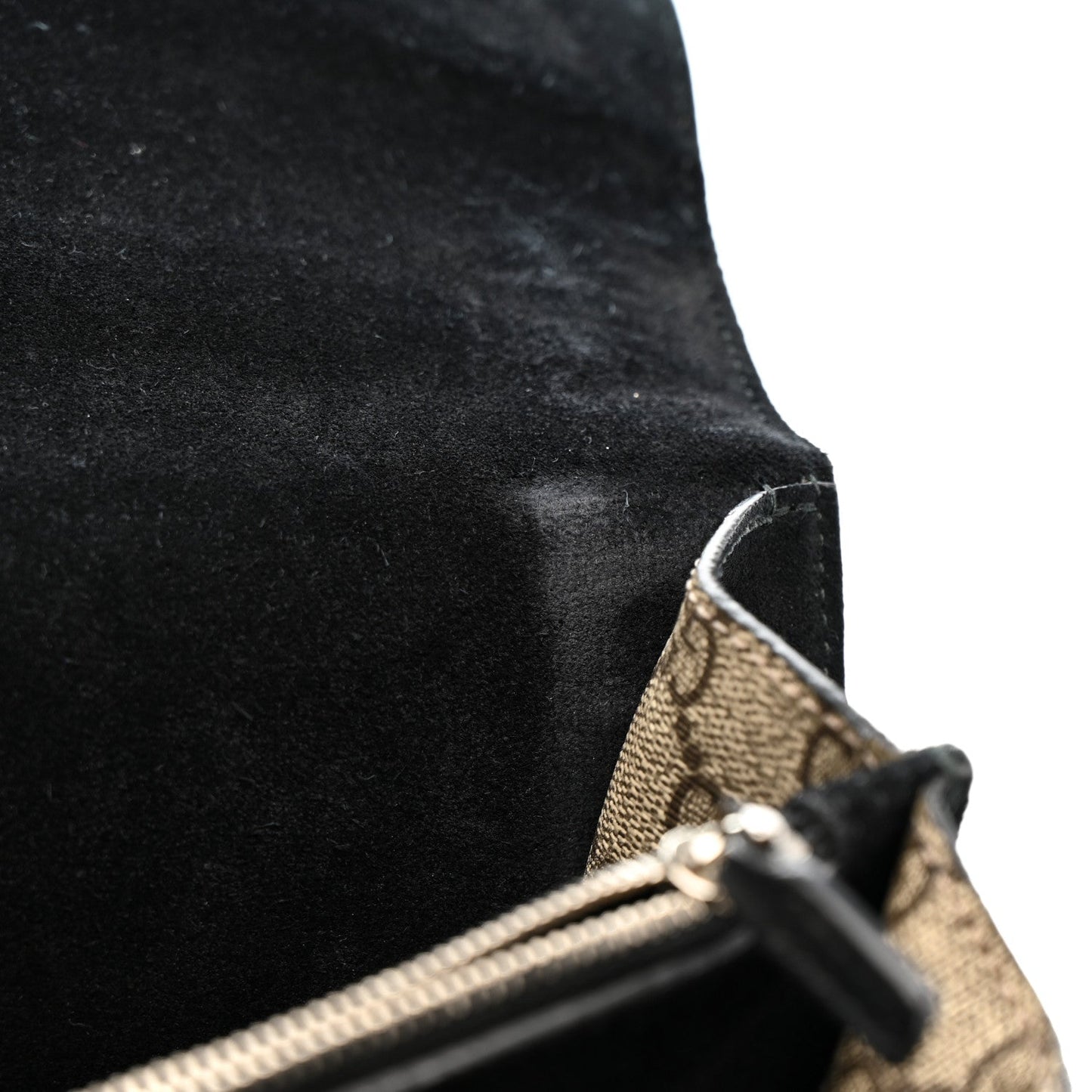 GG Supreme Monogram Medium Dionysus Shoulder Bag Black