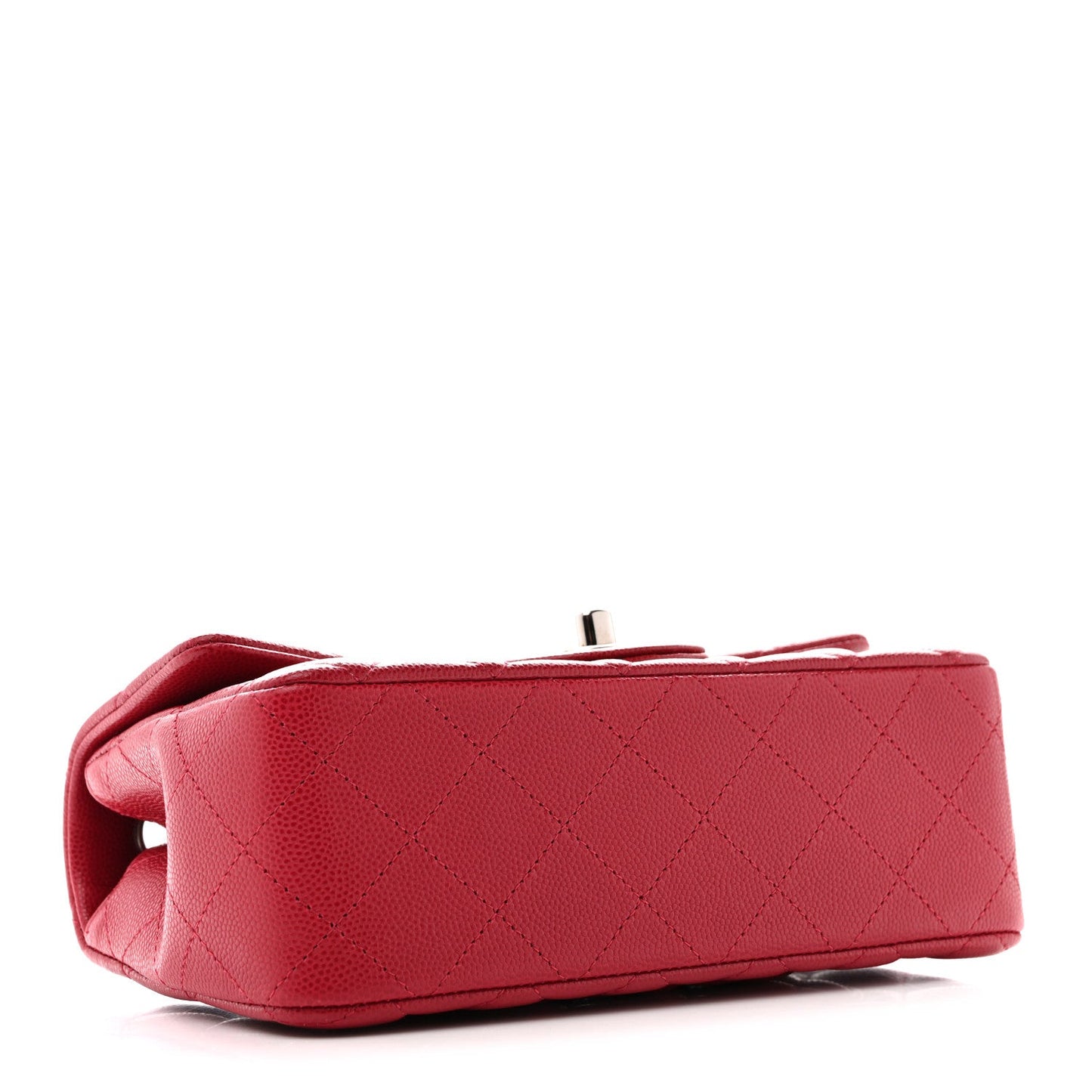 Caviar Quilted Mini Rectangular Flap Pink