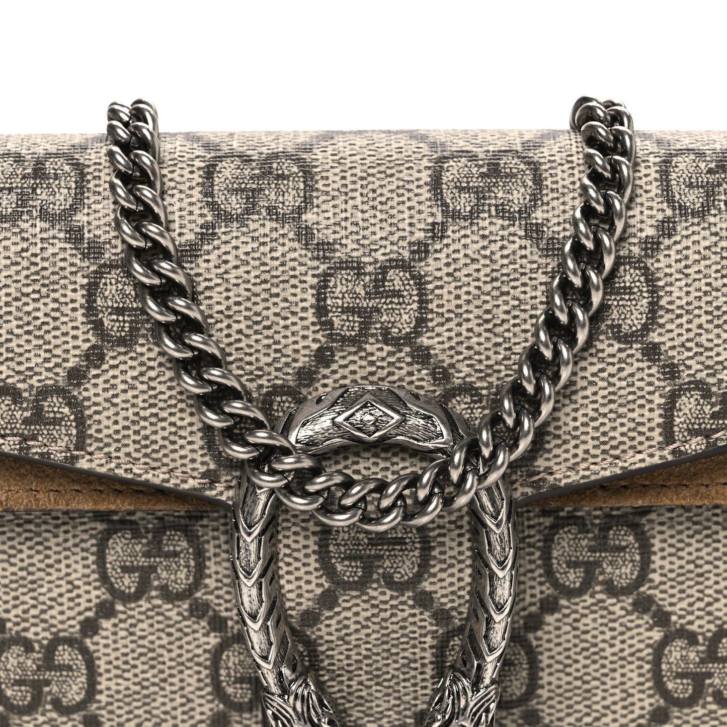 GG Supreme Monogram Super Mini Dionysus Shoulder Bag Taupe