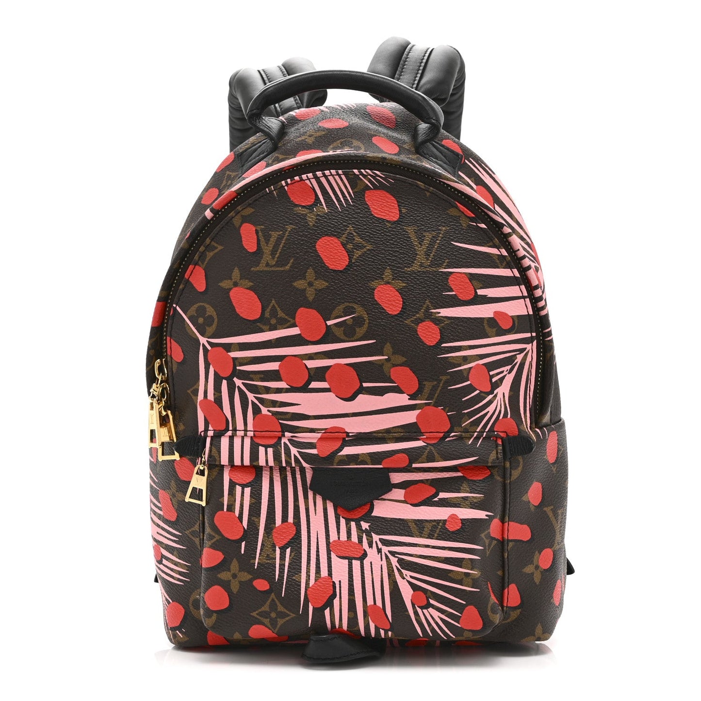 Monogram Jungle Dots Palm Springs Backpack PM Sugar Pink Poppy