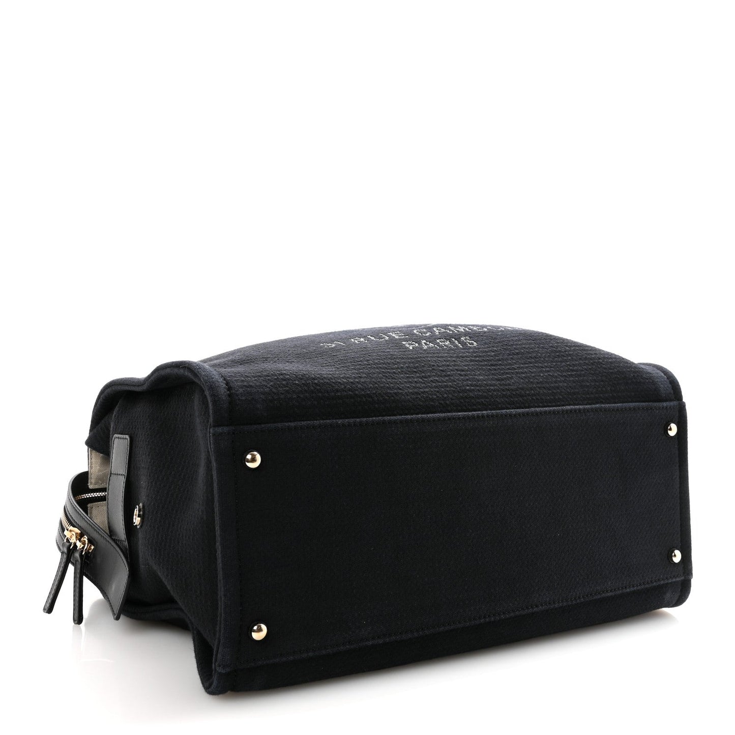 Mixed Fibers Large Deauville Bowling Bag  Black