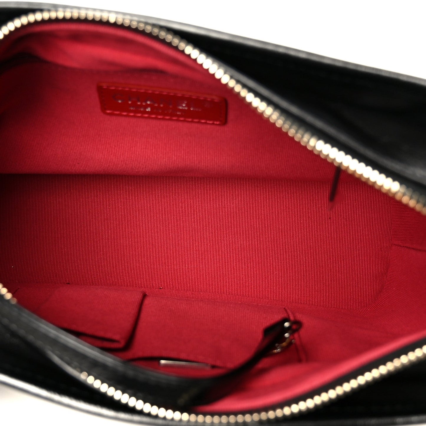 Aged Calfskin Quilted New Medium Gabrielle Hobo Black