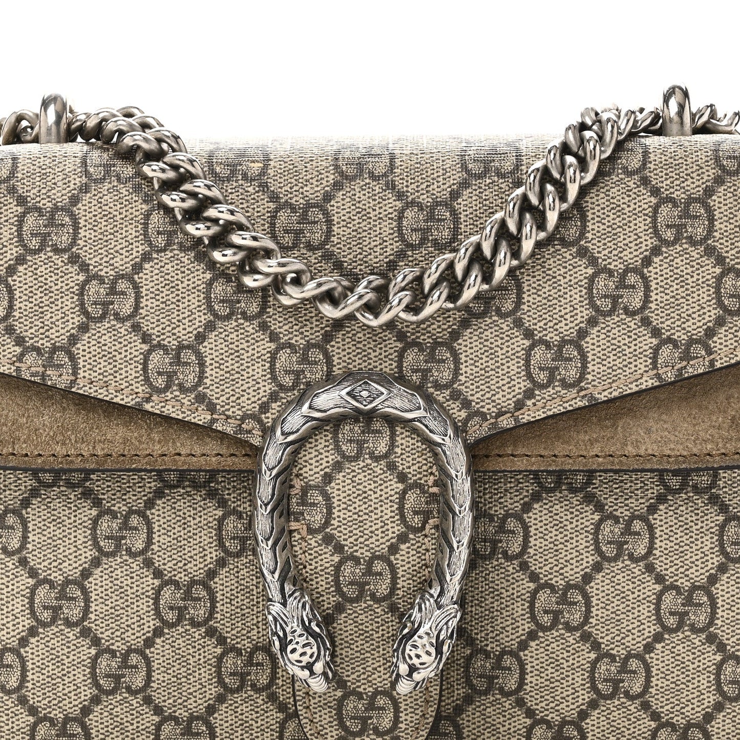 GG Supreme Monogram Mini Dionysus Shoulder Bag Taupe