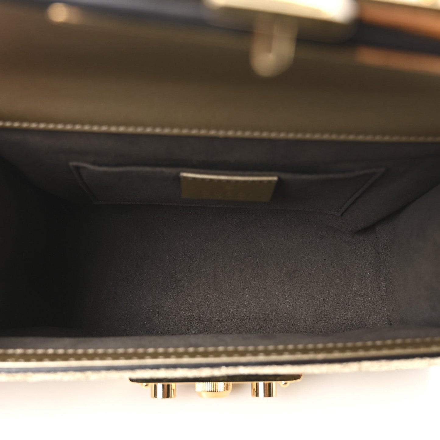 Galassia Small Padlock Shoulder Bag Platino
