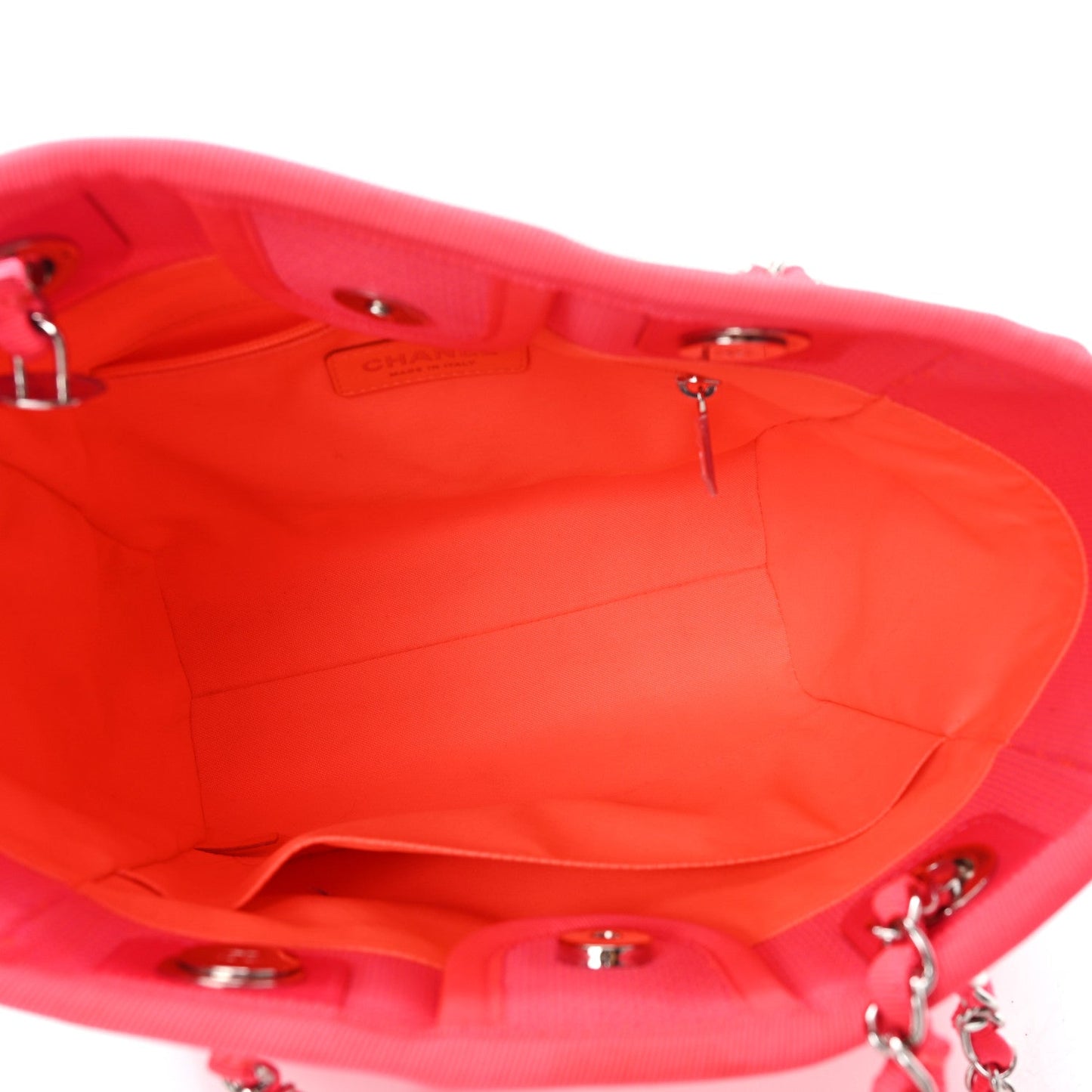Canvas Mini Deauville Tote Pink Orange
