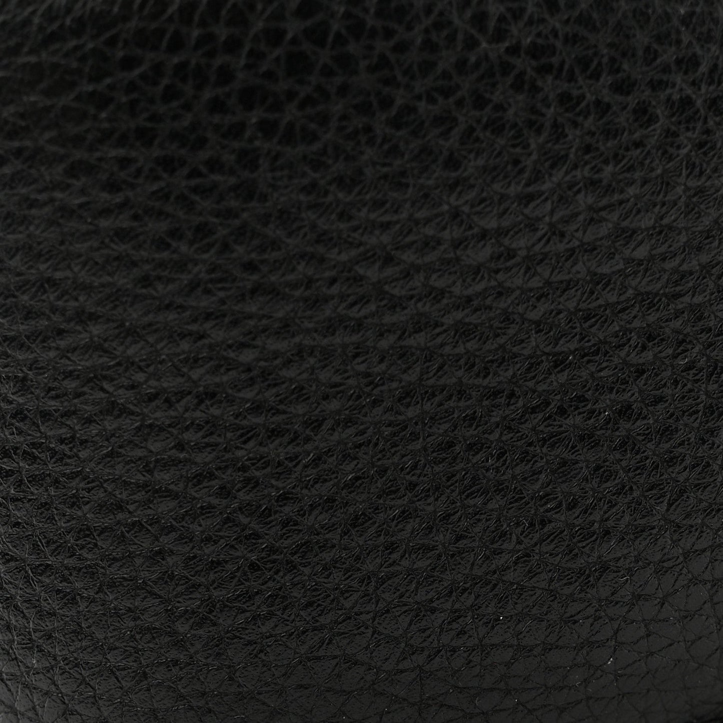 Pebbled Calfskin Small Soho Disco Bag Black