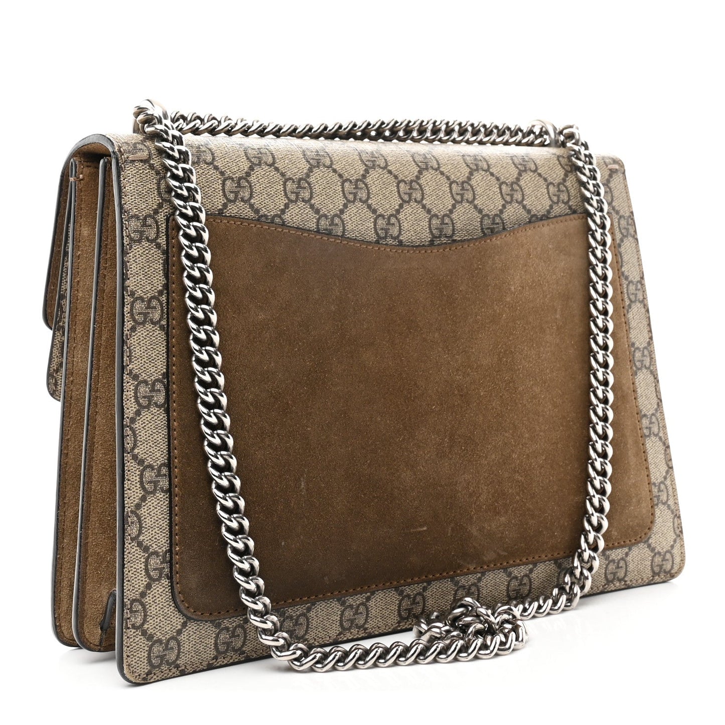GG Supreme Monogram Medium Dionysus Shoulder Bag Taupe