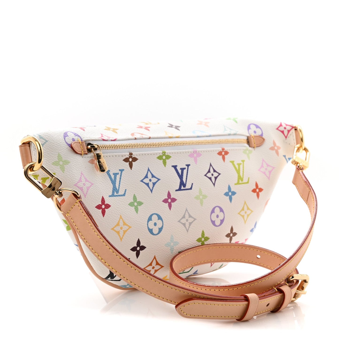 LV X TM Monogram Multicolor High Rise Bumbag White