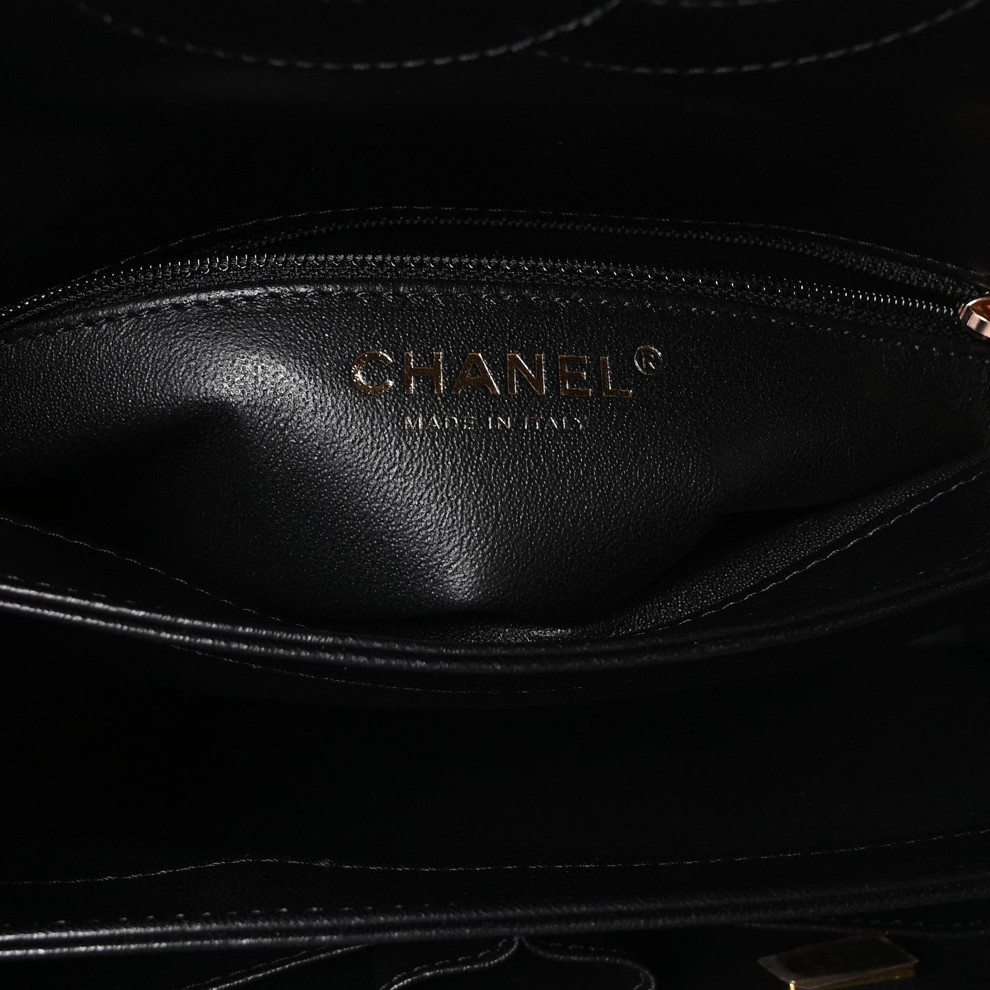 Lambskin Quilted Small Trendy CC Dual Handle Flap Bag Black