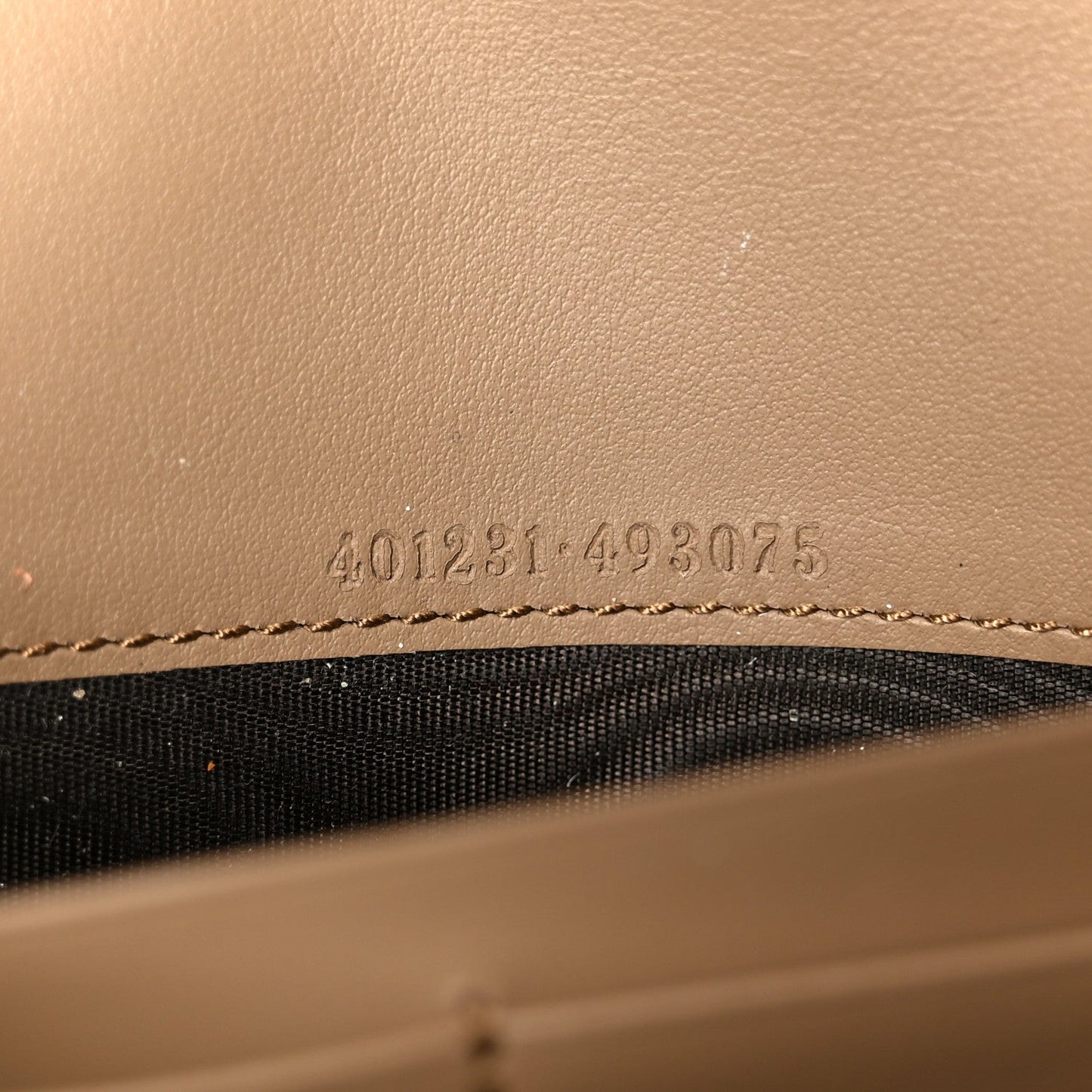 GG Supreme Monogram Mini Dionysus Chain Wallet Beige Taupe
