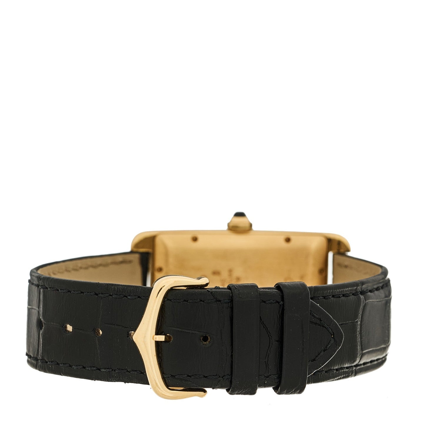 18K Yellow Gold Alligator 26mm Tank Americaine Automatic Watch