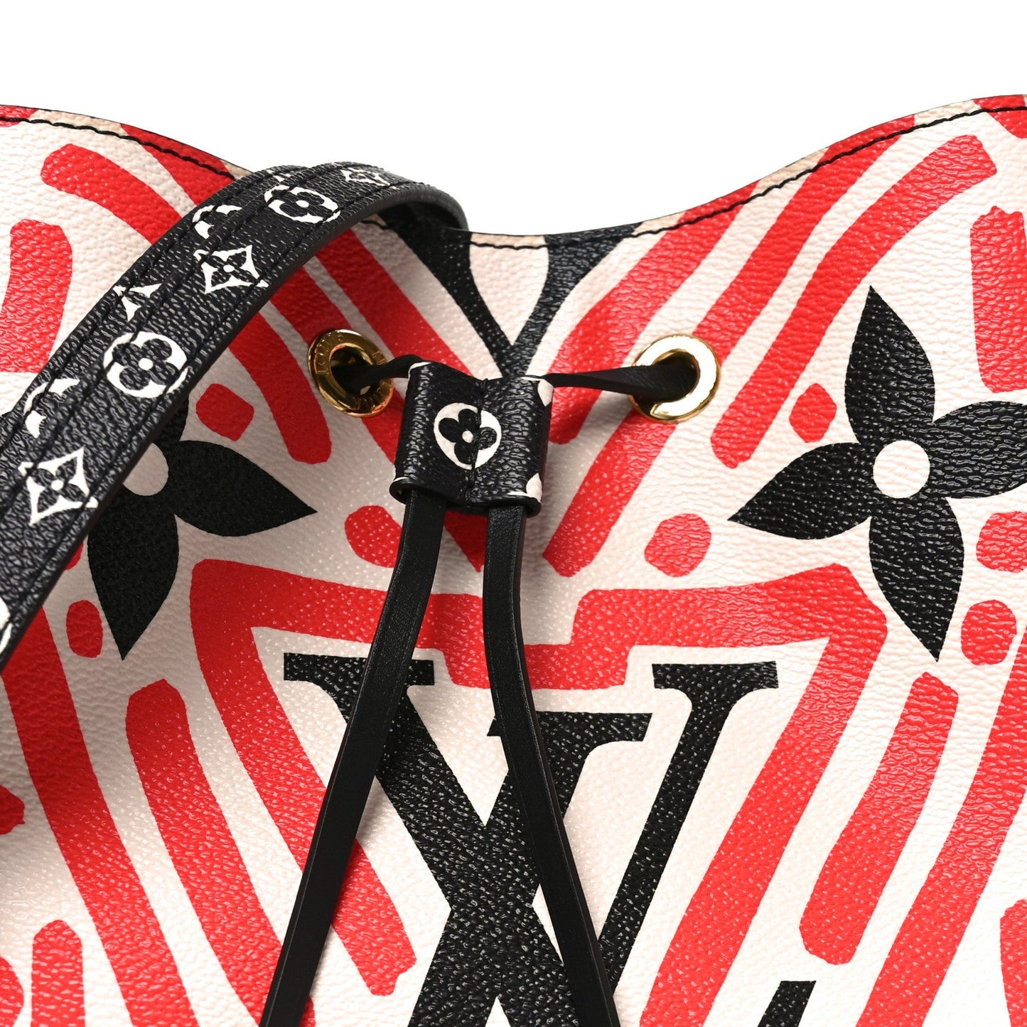 Monogram Giant Crafty NeoNoe MM Creme Rouge Black