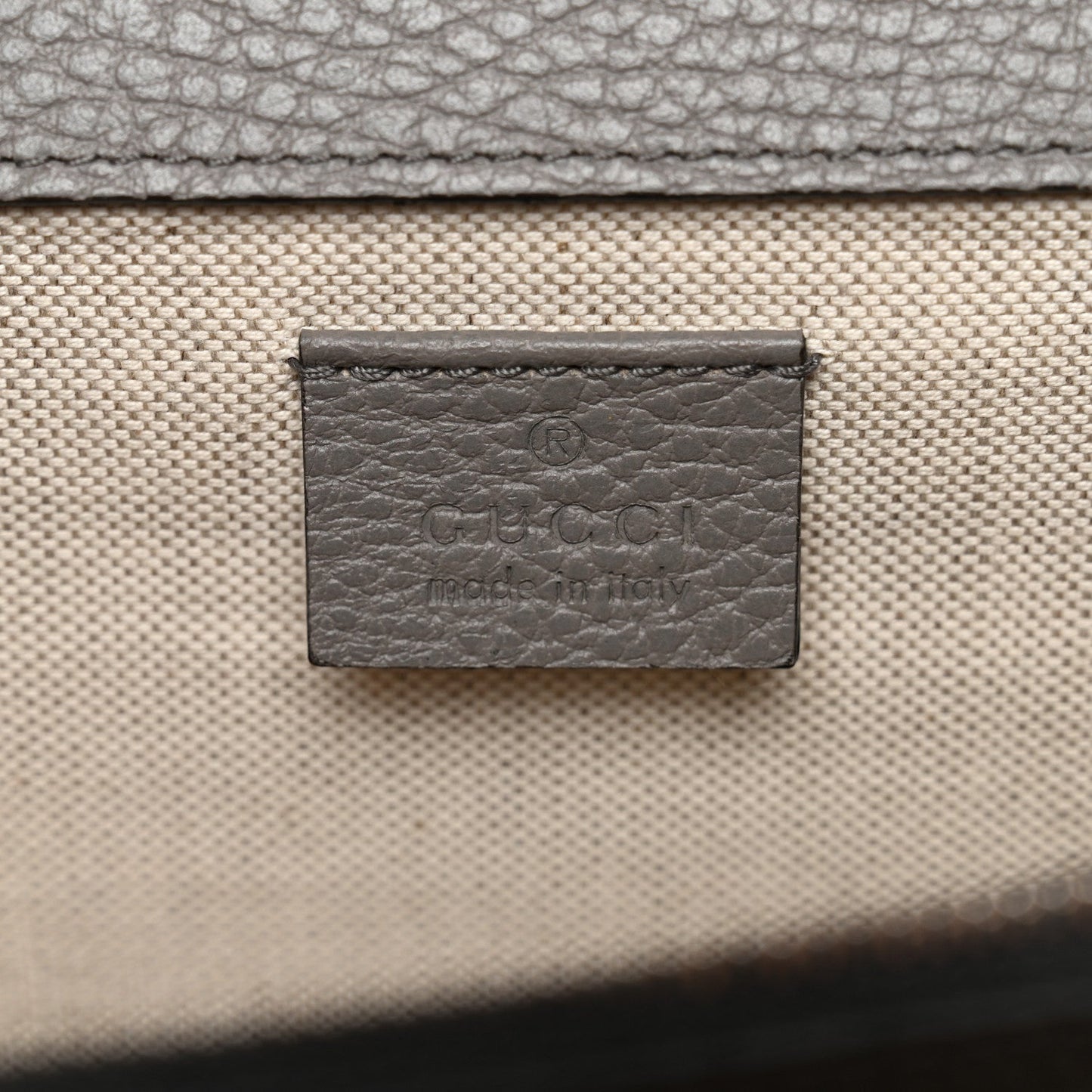 Pebbled Calfskin Small Dionysus Shoulder Bag Dusty Grey