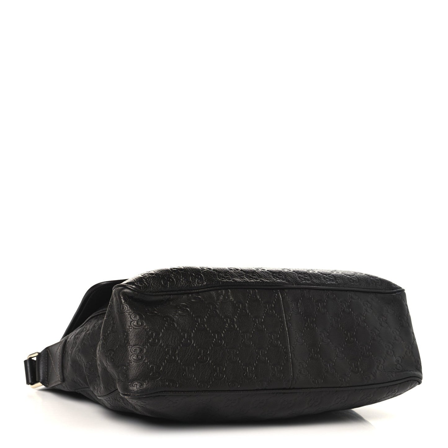 Guccissima Medium Flap Messenger Bag Chocolate