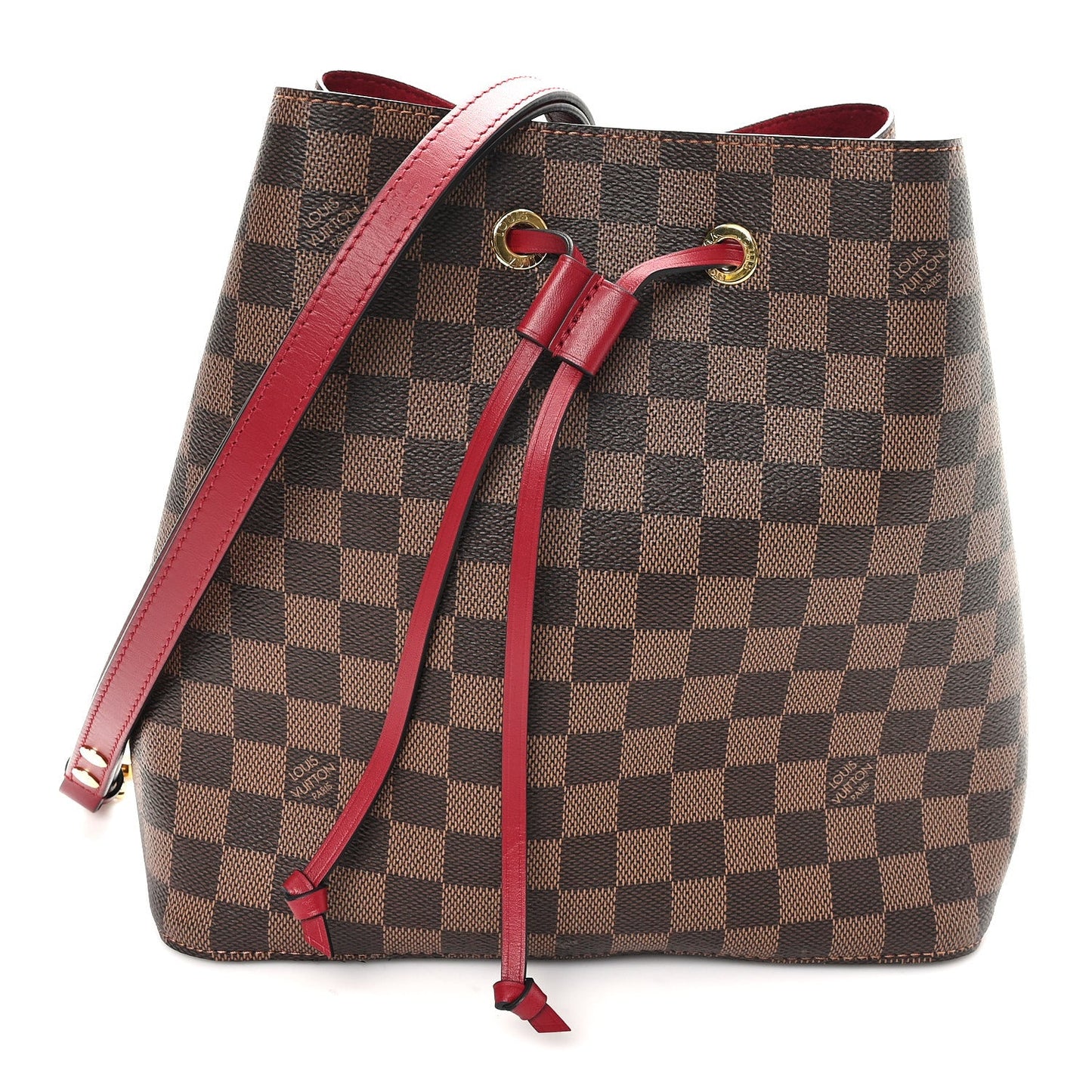 Damier Ebene Neonoe MM Cherry Berry
