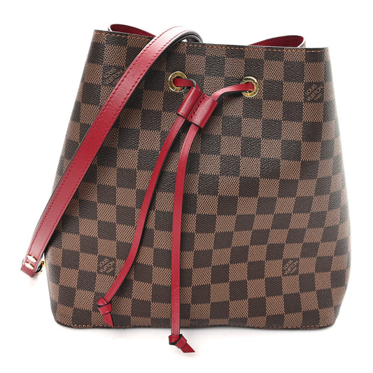 Damier Ebene Neonoe MM Cherry Berry