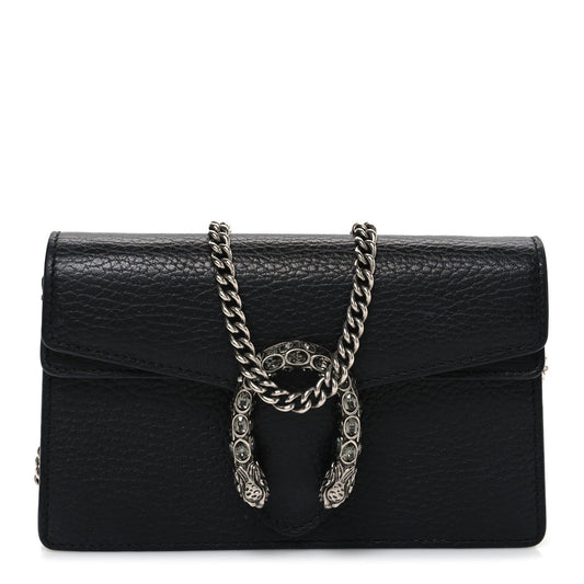 Calfskin Super Mini Dionysus Shoulder Bag Black