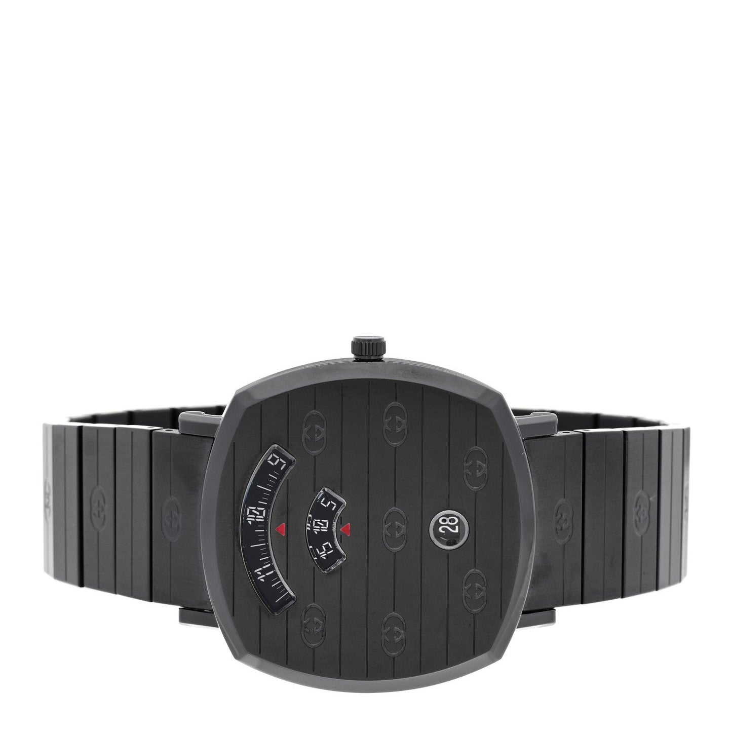 PVD Stainless Steel 38mm Grip Quartz Watch Black
