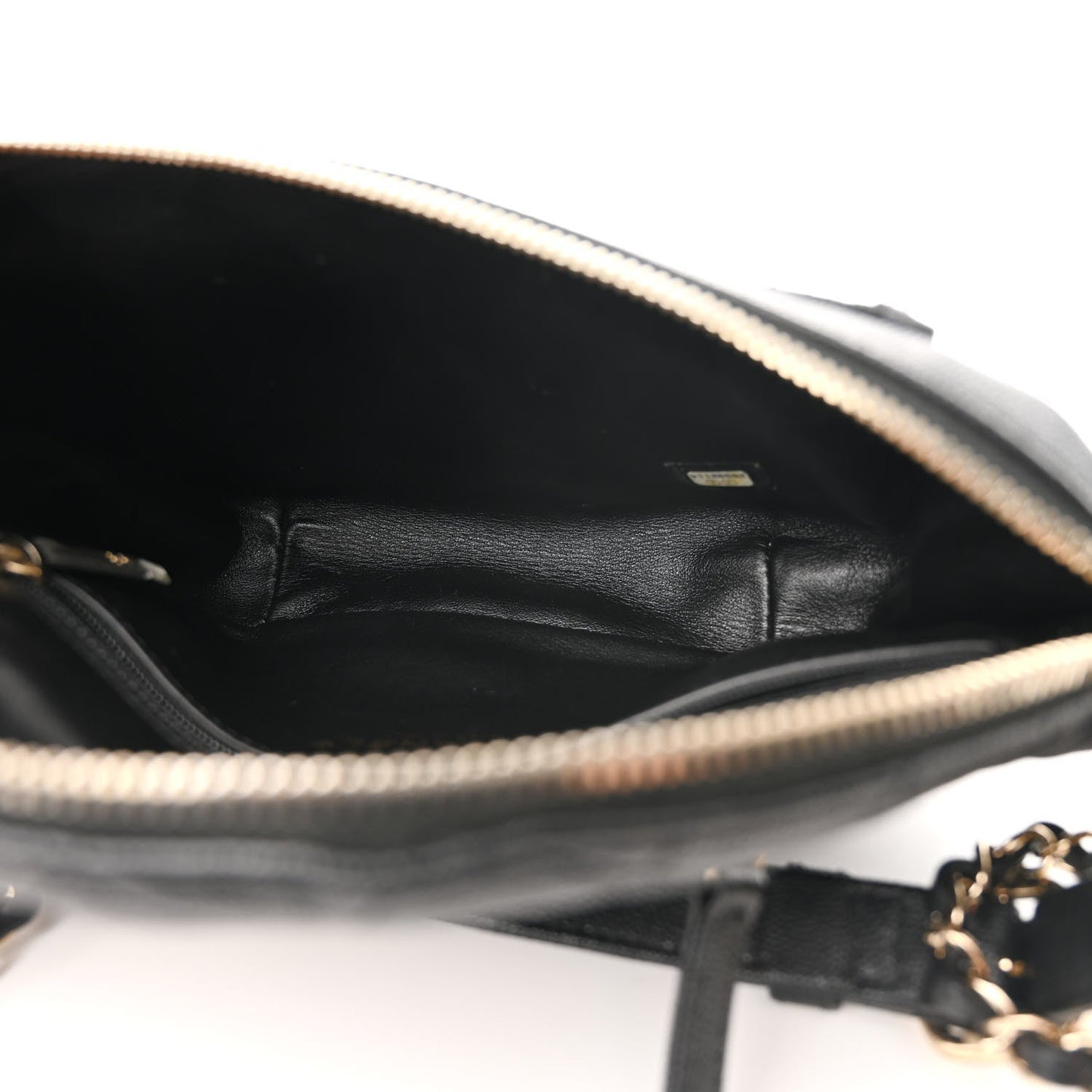 Caviar Quilted Filigree Waist Bag Black