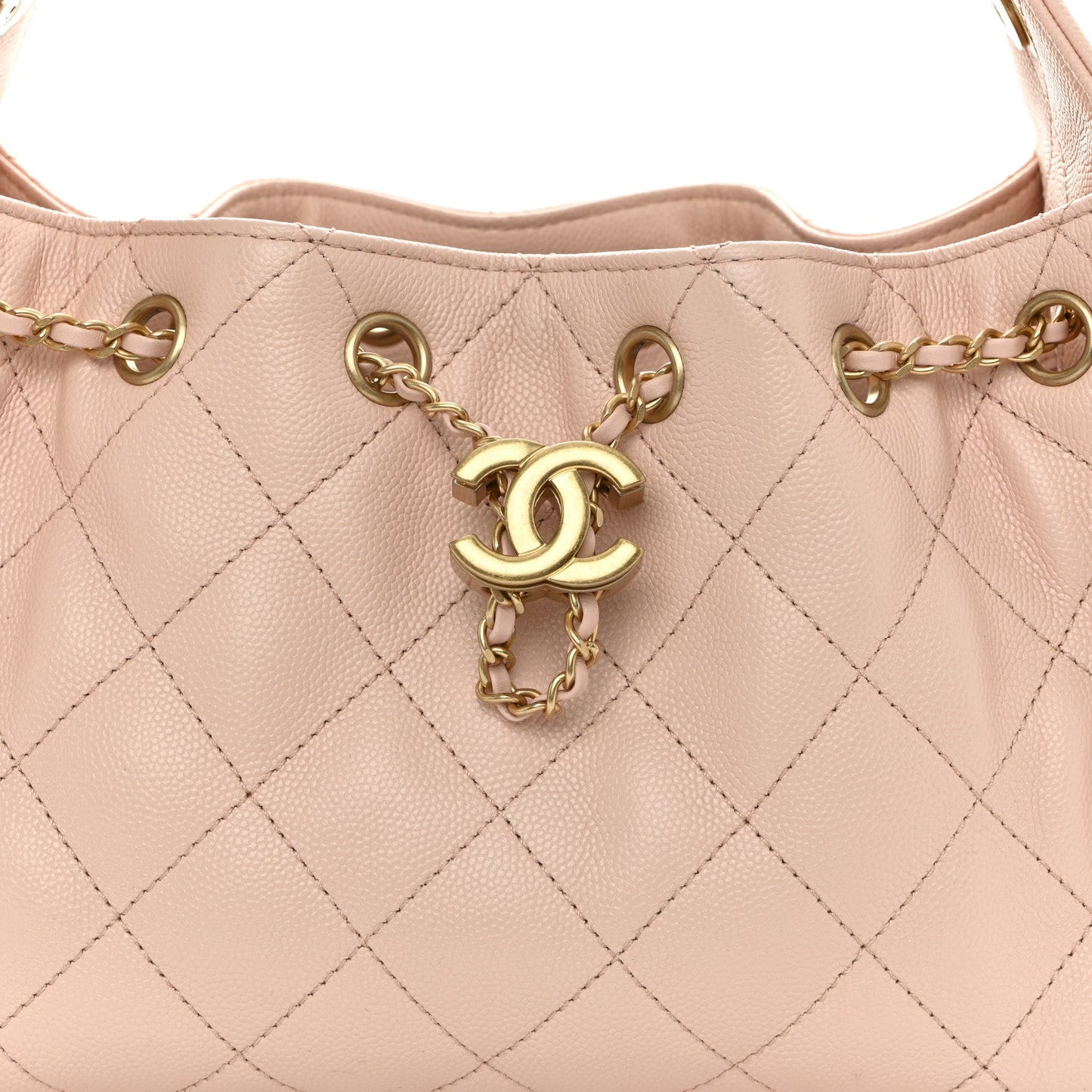 Caviar Quilted Mini Chanel 25 Handbag Light Pink
