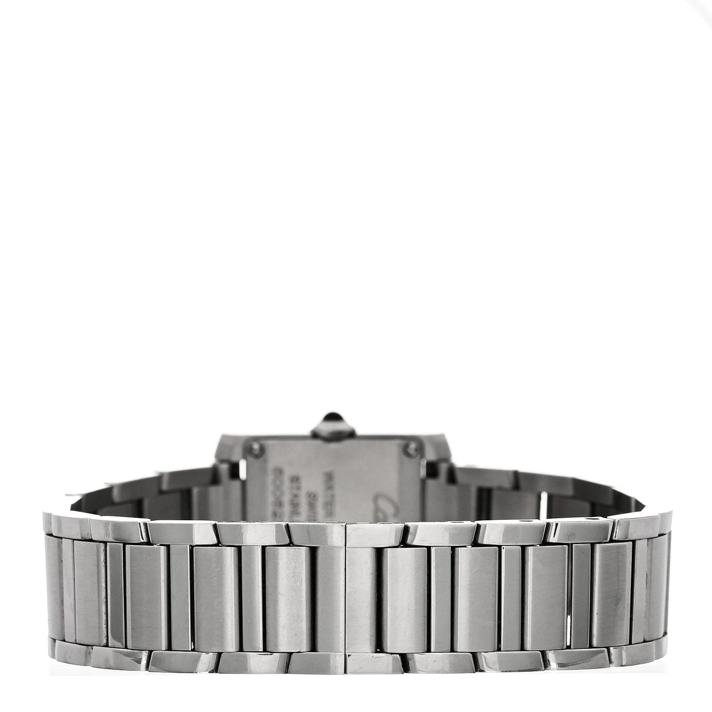 Stainless Steel 21mm Tank Francaise Quartz Watch Silver