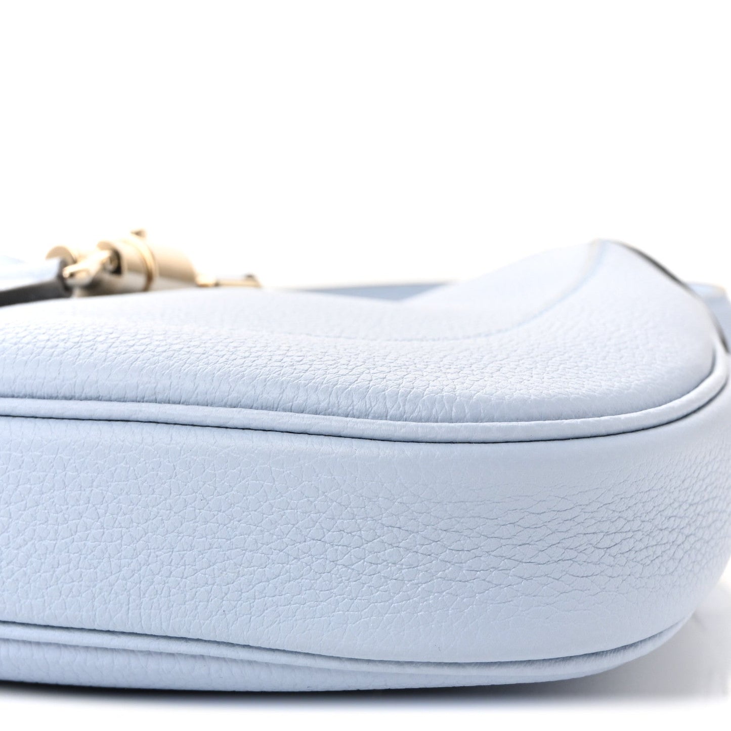 Grained Calfskin Web Medium Jackie 1961 Hobo Light Blue