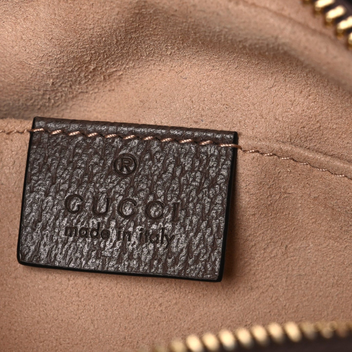 GG Supreme Monogram Web Mini Ophidia Shoulder Bag Brown