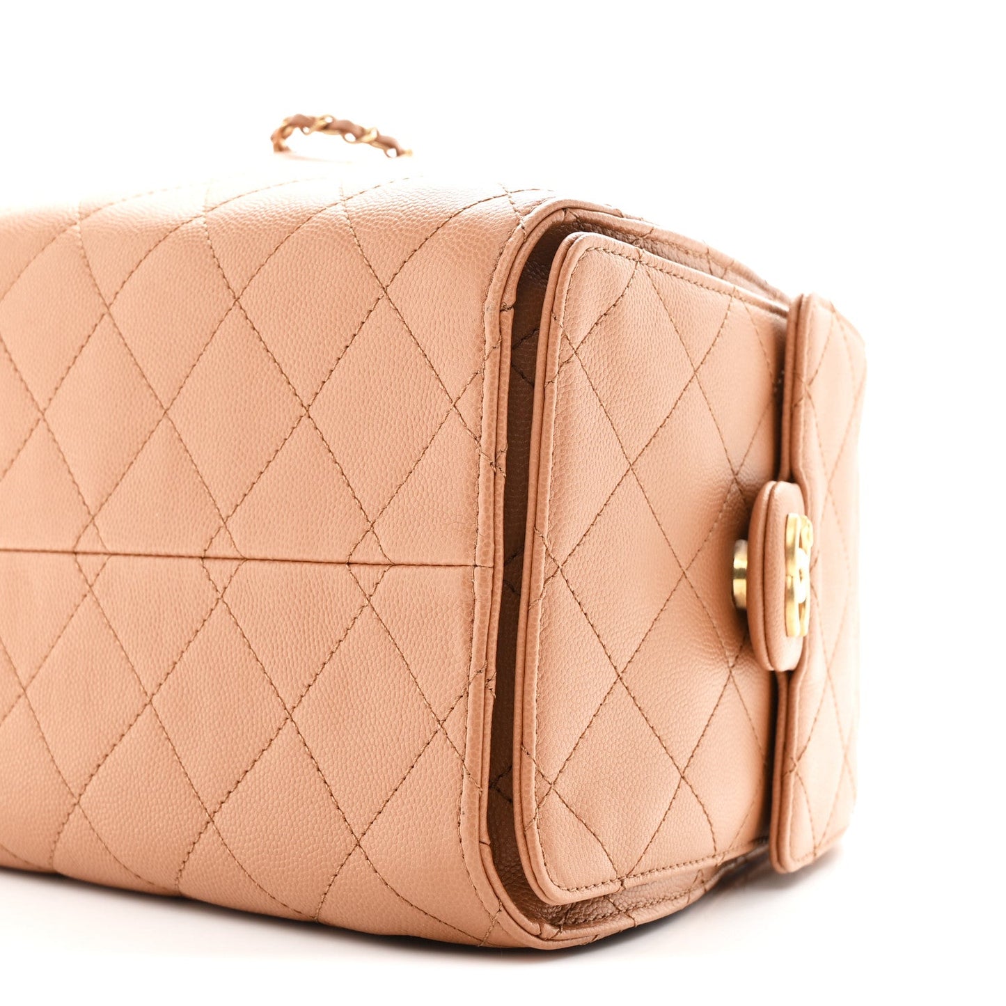 Caviar Quilted Small Chanel 25 Handbag Brown