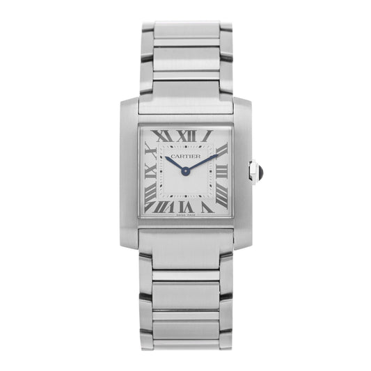 Stainless Steel 27mm Tank Francaise Quartz Watch