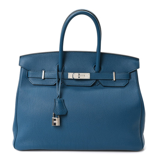Togo Birkin 35 Bleu Izmir