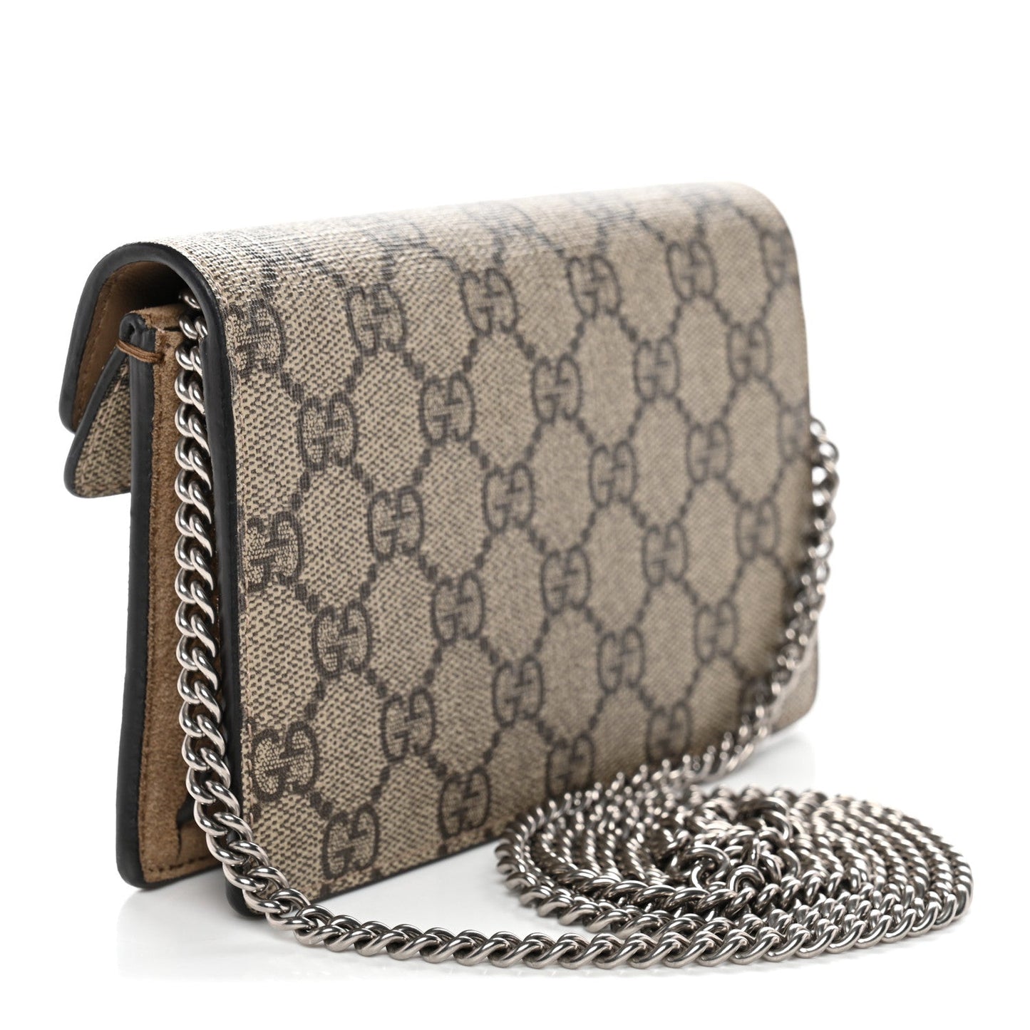 GG Supreme Monogram Super Mini Dionysus Shoulder Bag Taupe