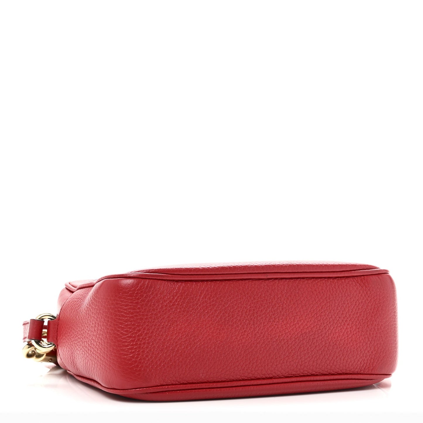 Pebbled Calfskin Small Soho Disco Bag Tabasco Red