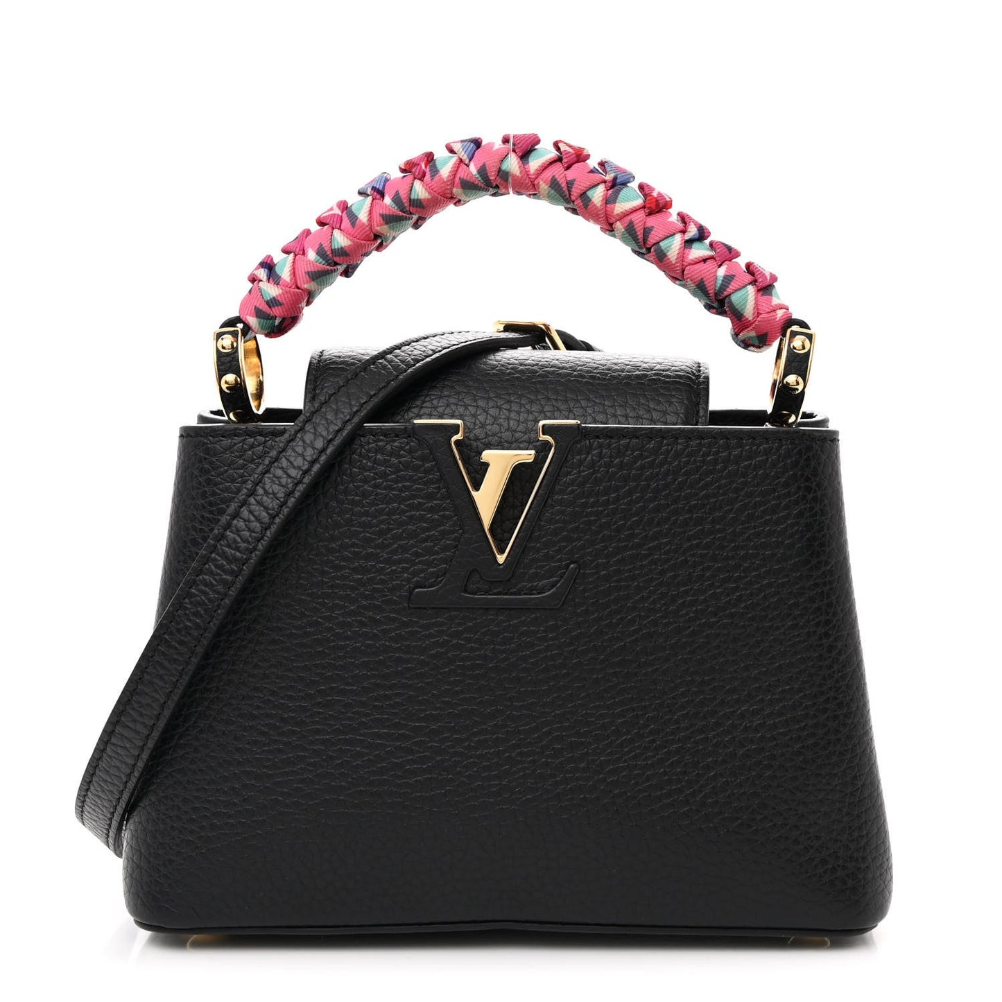 Taurillon Braided Capucines Mini Black
